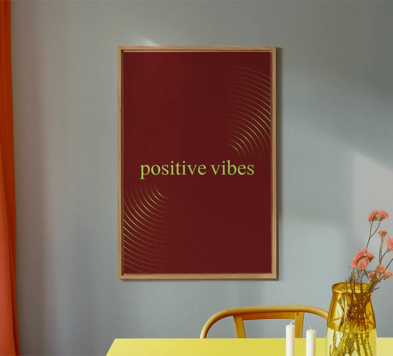 positive vibes alluminio dibond da AESTHETIC VIBES by Isabel