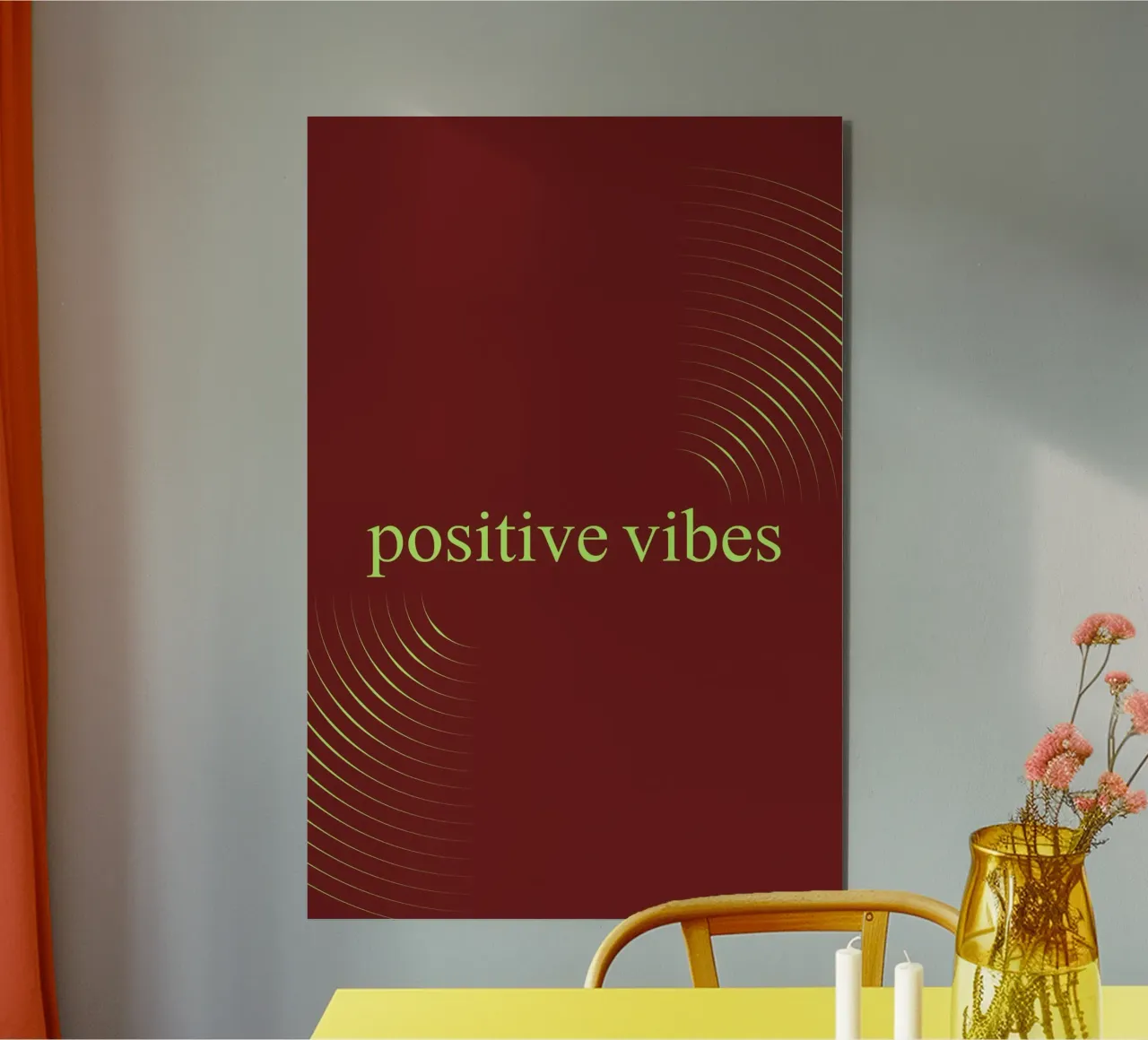 positive vibes alluminio dibond da AESTHETIC VIBES by Isabel