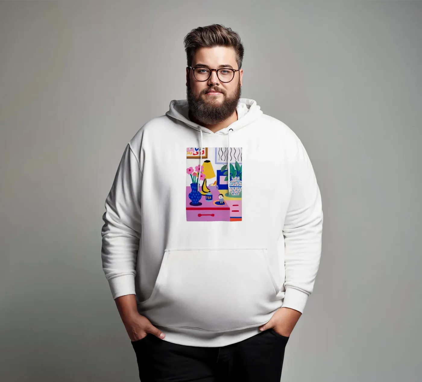 Desk Bloom Whimsy hoodie by Aurora Muse