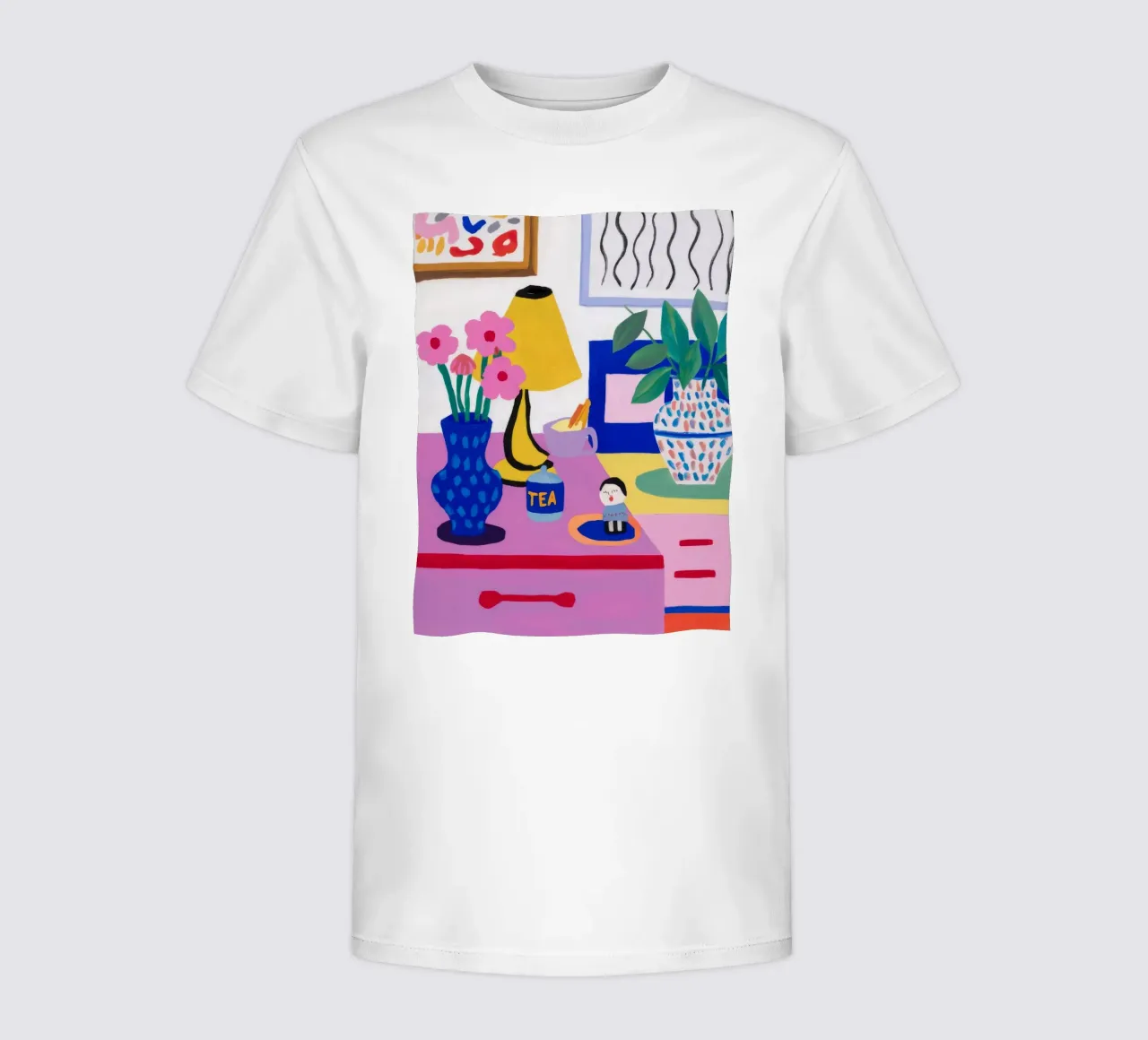 Desk Bloom Whimsy kinder t-shirt van Aurora Muse