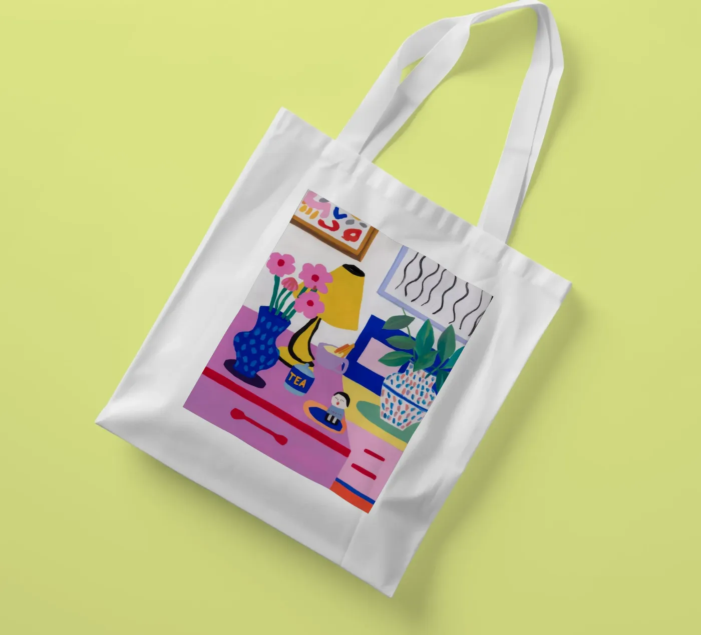 Desk Bloom Whimsy tote bag by Aurora Muse