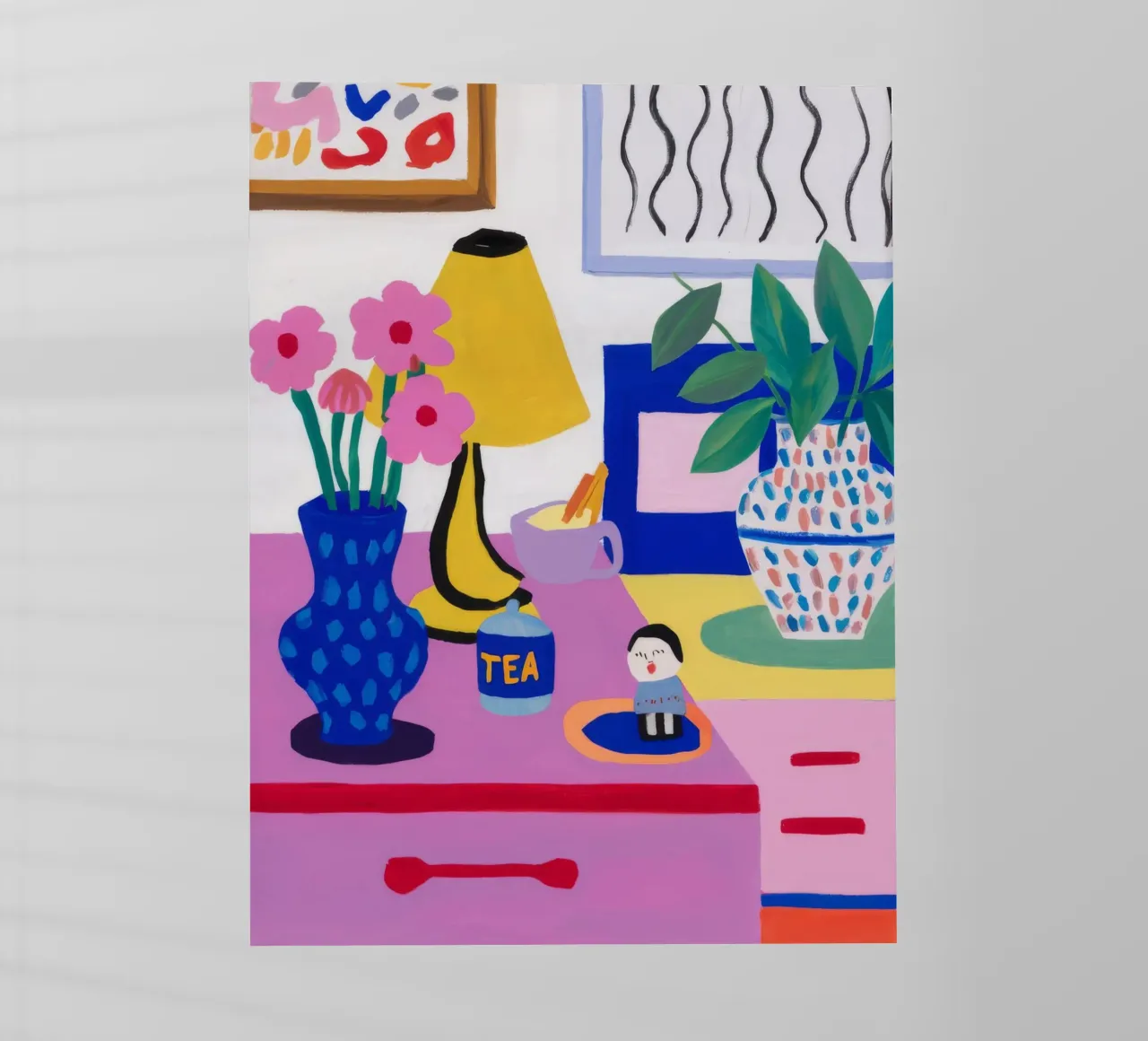 Desk Bloom Whimsy backlit folie van Aurora Muse