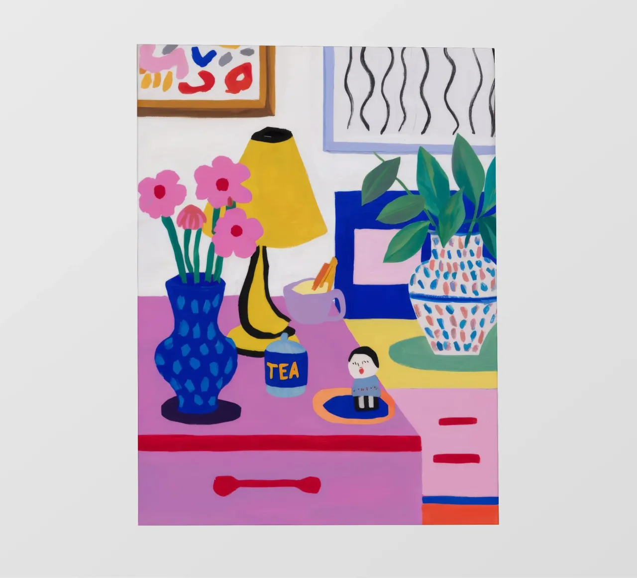 Desk Bloom Whimsy backlit folie van Aurora Muse