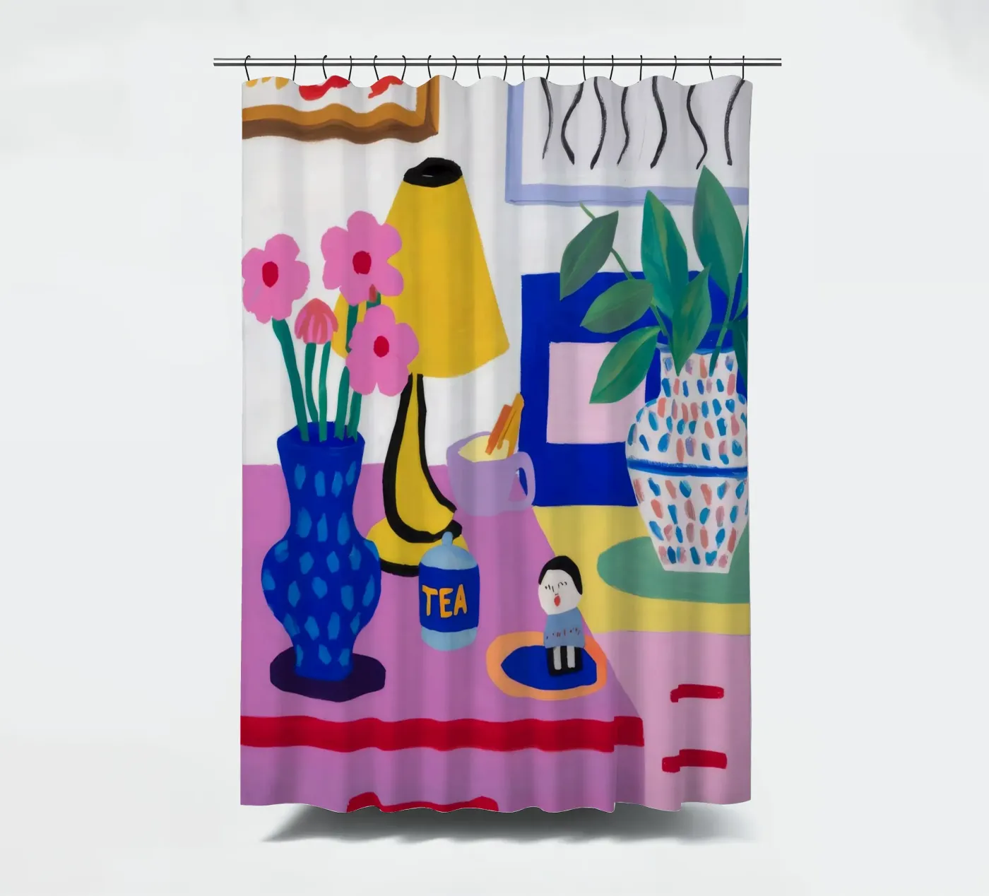 Schreibtisch Bloom Whimsy Duschvorhang von Aurora Muse