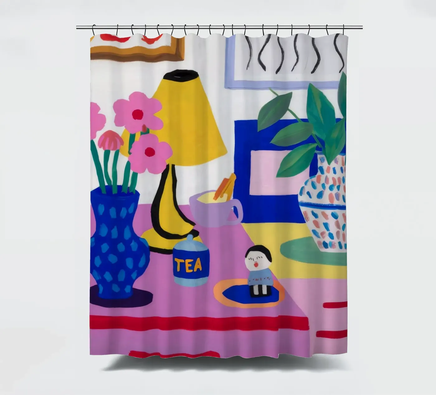 Schreibtisch Bloom Whimsy Duschvorhang von Aurora Muse