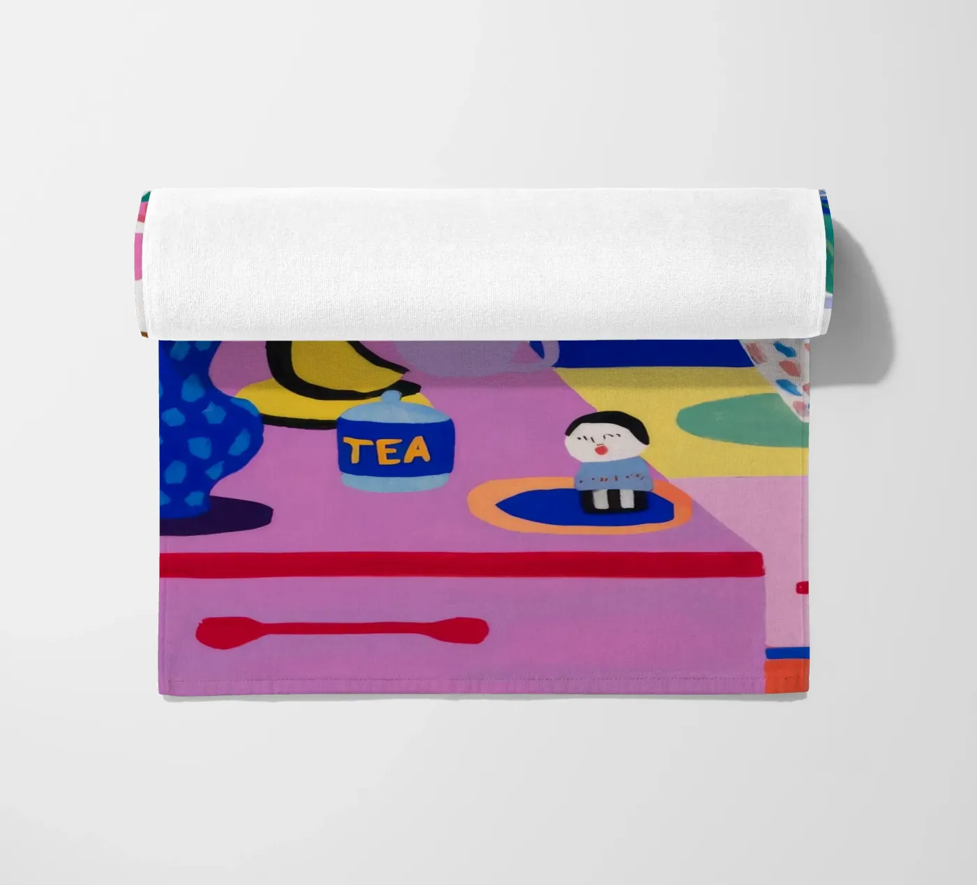 Desk Bloom Whimsy strandhanddoek van Aurora Muse