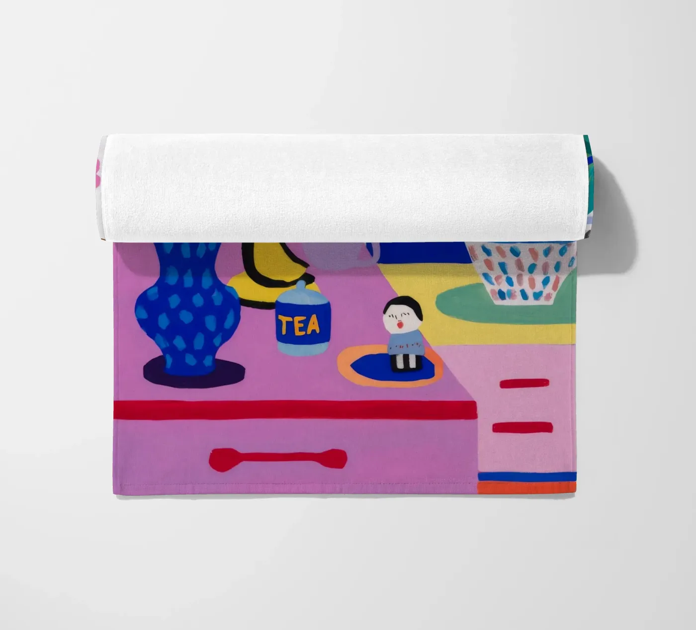 Desk Bloom Whimsy strandhanddoek van Aurora Muse
