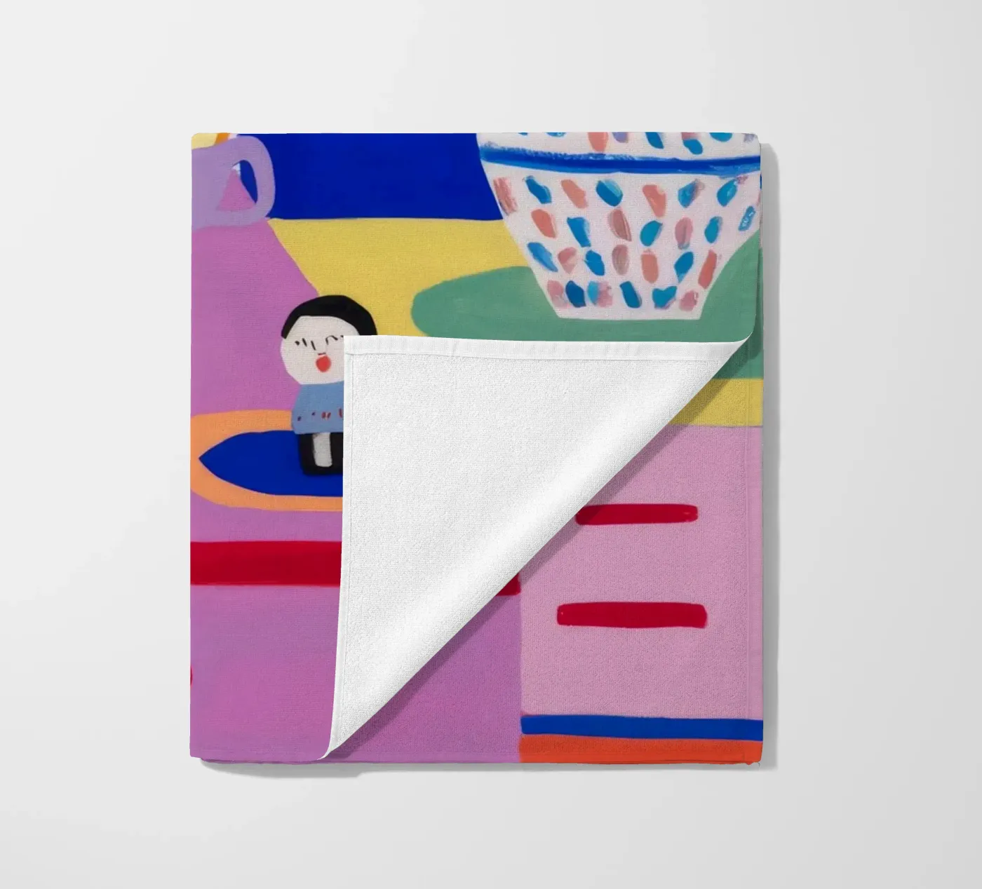 Desk Bloom Whimsy strandhanddoek van Aurora Muse