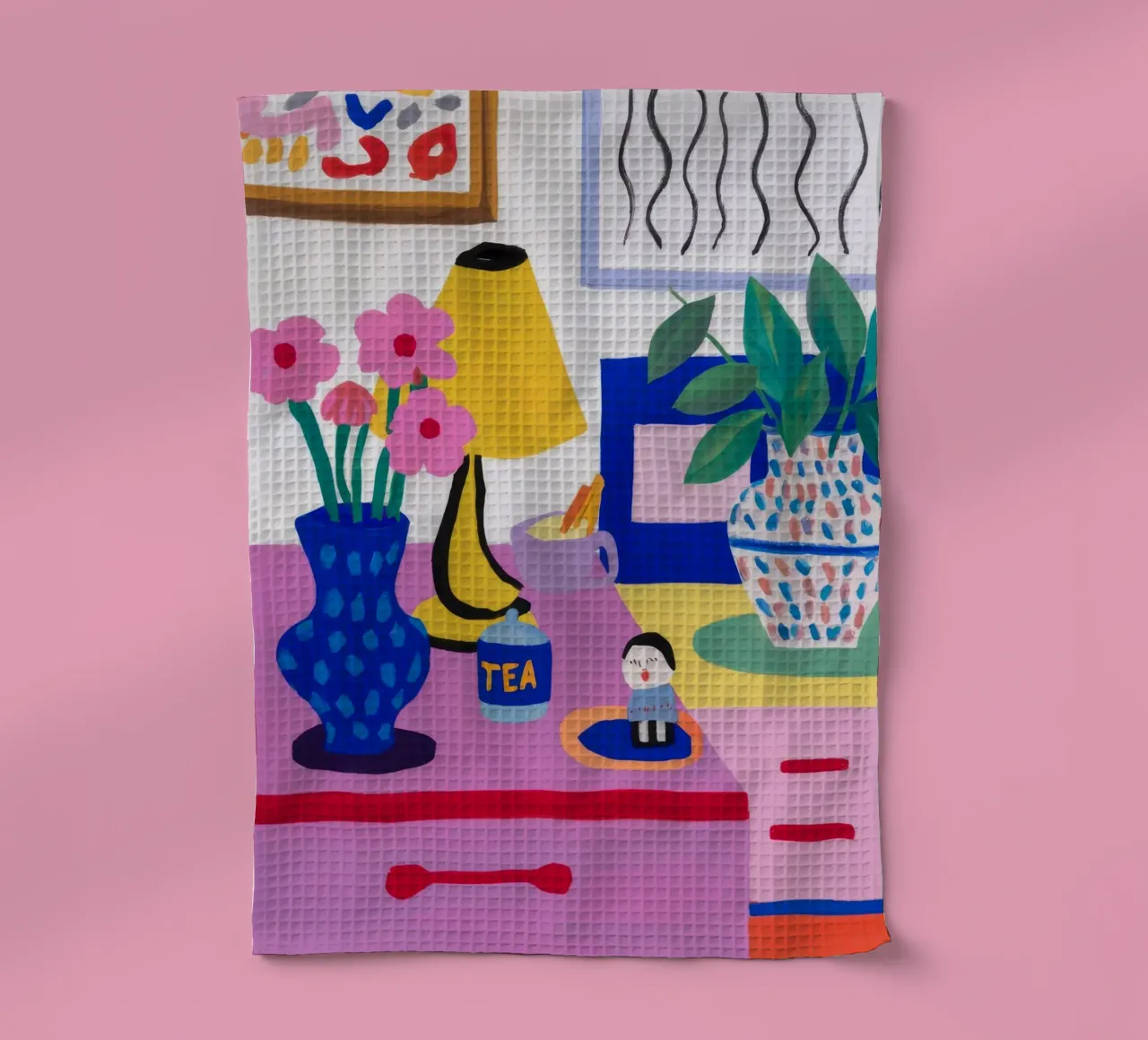 Schreibtisch Bloom Whimsy Geschirrtuch von Aurora Muse