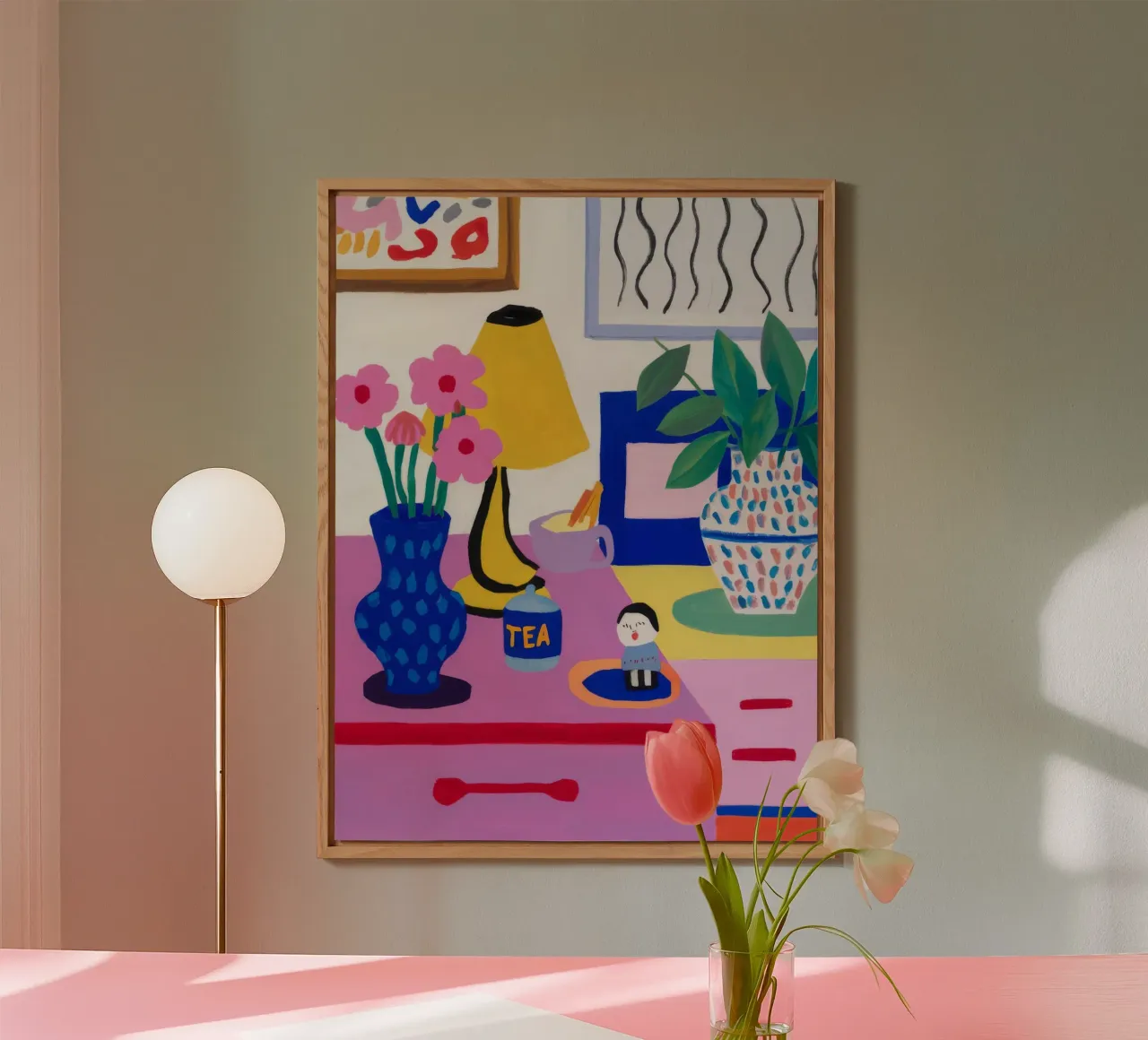 Desk Bloom Whimsy forex plate by Aurora Muse