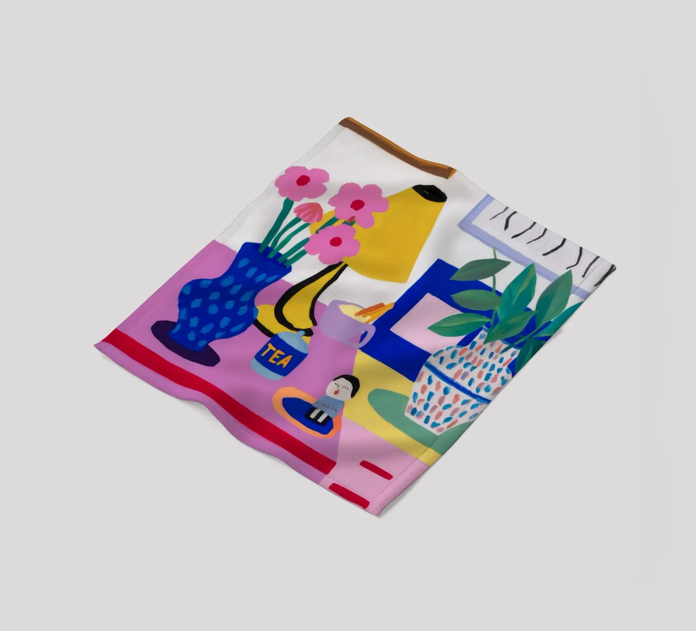 Desk Bloom Whimsy Fleecedecke von Aurora Muse