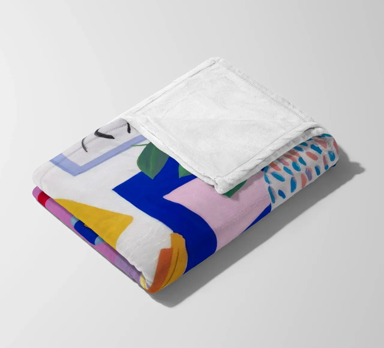 Desk Bloom Whimsy fleece blanket by Aurora Muse