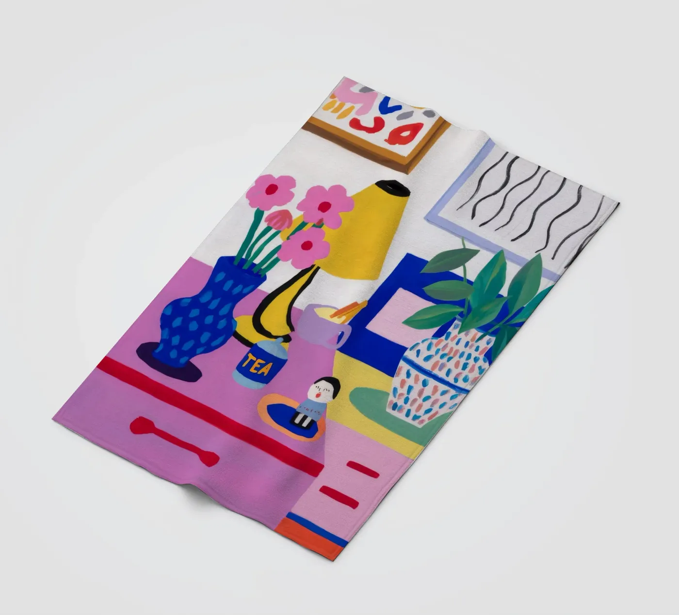 Desk Bloom Whimsy fleecedeken van Aurora Muse
