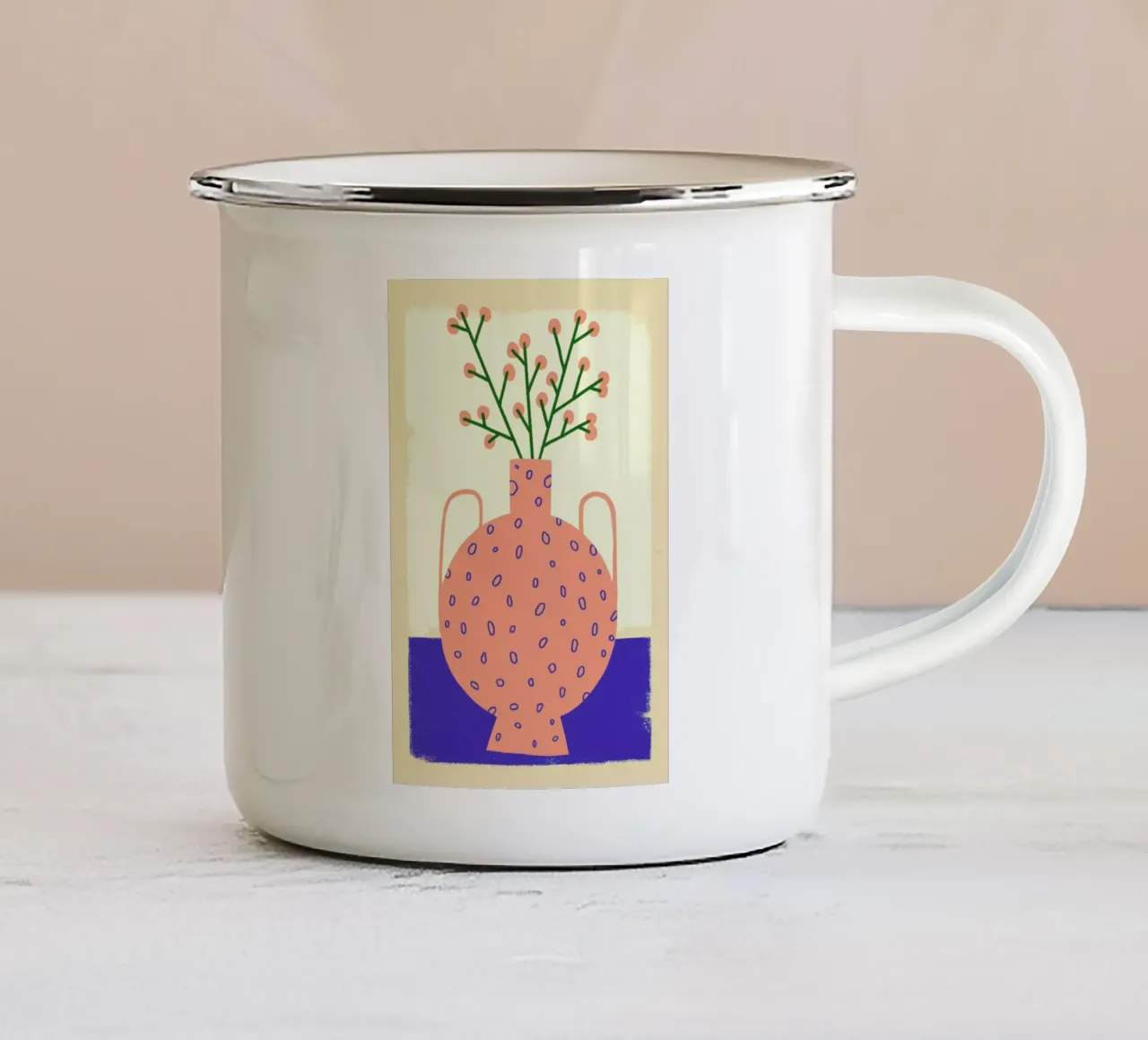 Hollyberry tazza in smalto da Pure