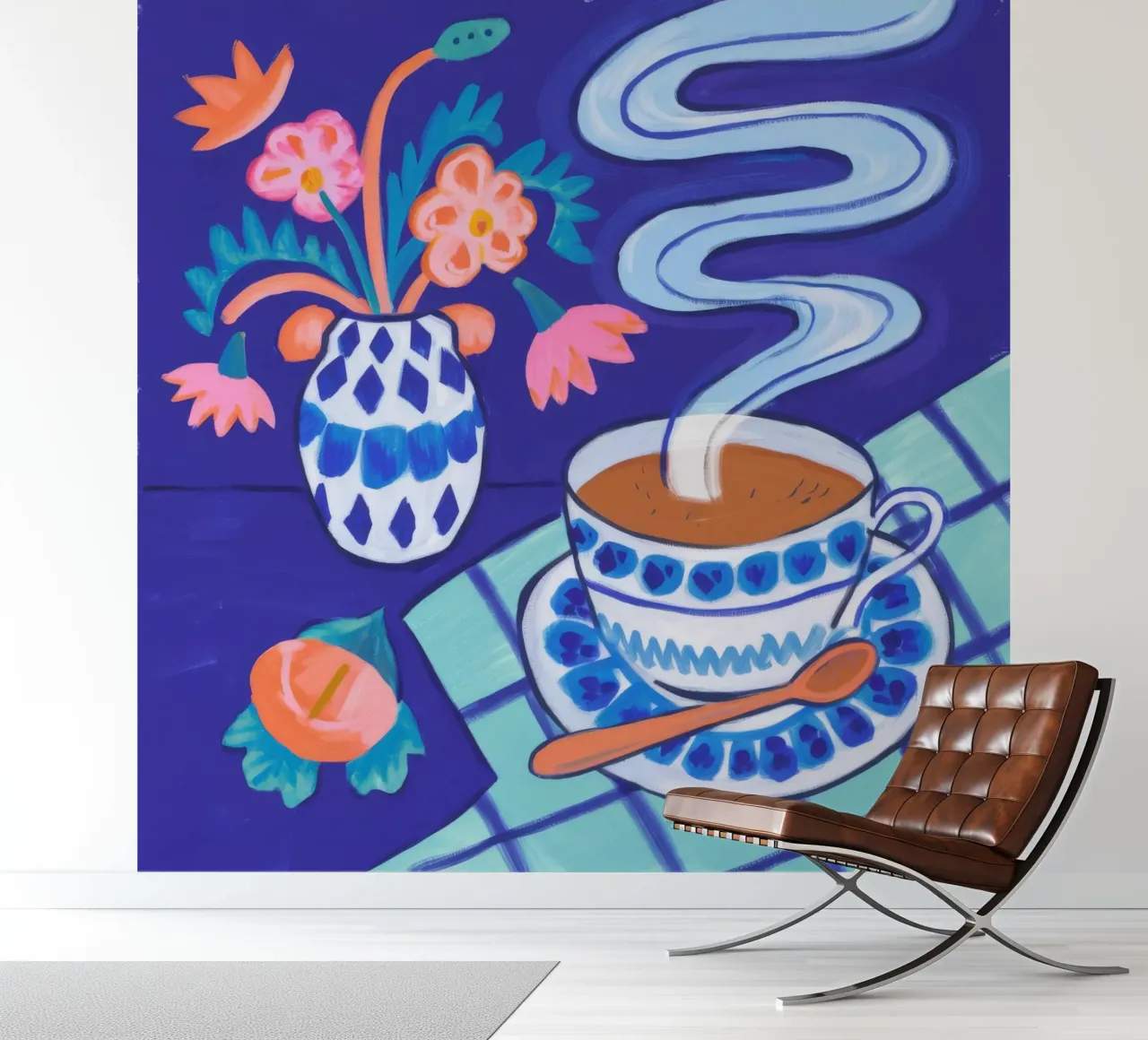 Steamy Floral Sip photo wallpaper by Aurora Muse