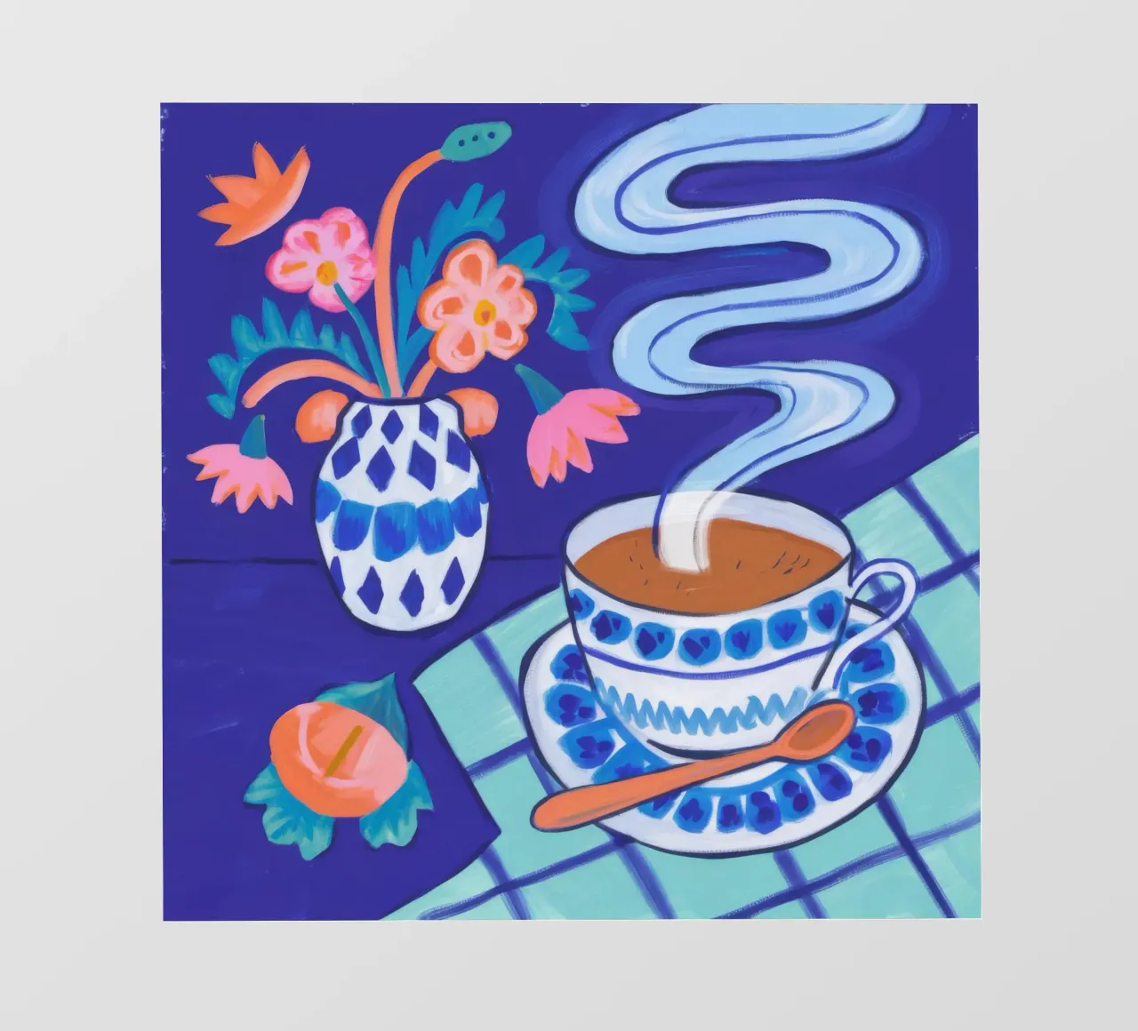 Steamy Floral Sip photo wallpaper by Aurora Muse