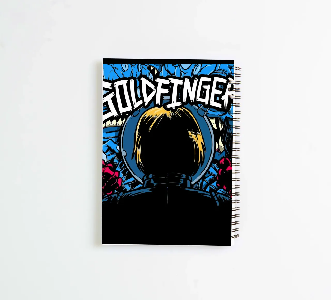 Goldfinger spiral notebook by Nadirsungga