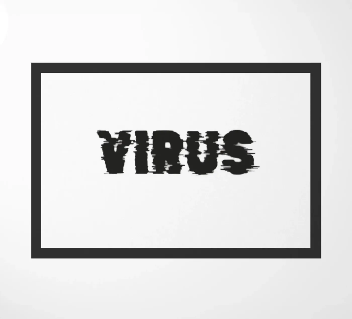 Virus doormat by Olivia Creator