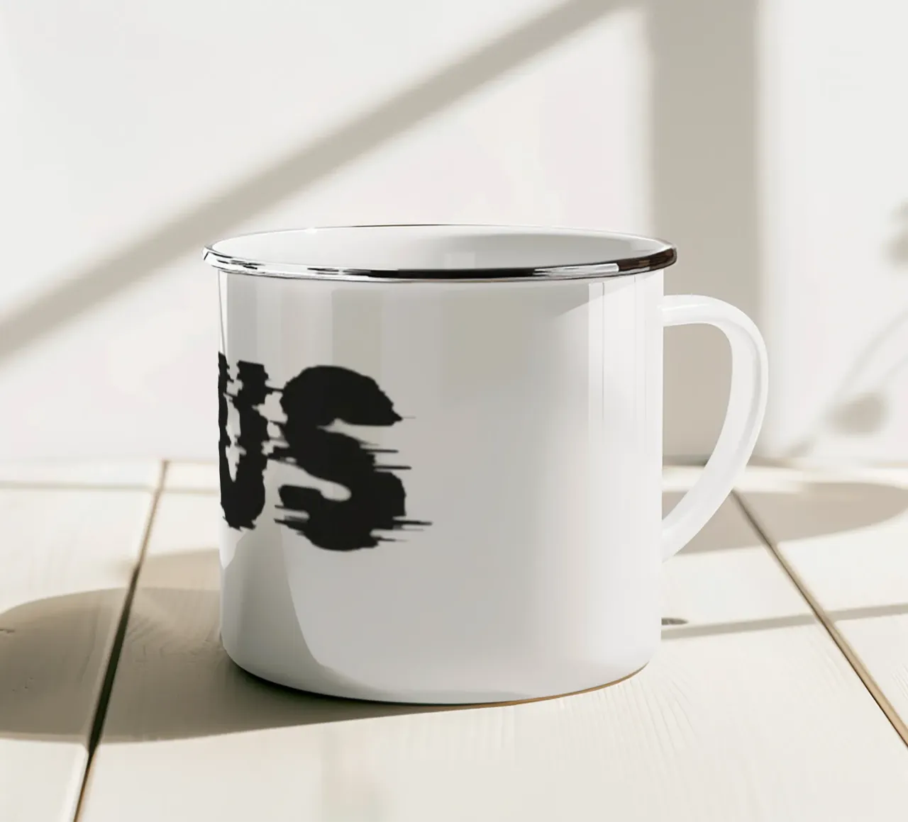 Virus tazza in smalto da Olivia Creator