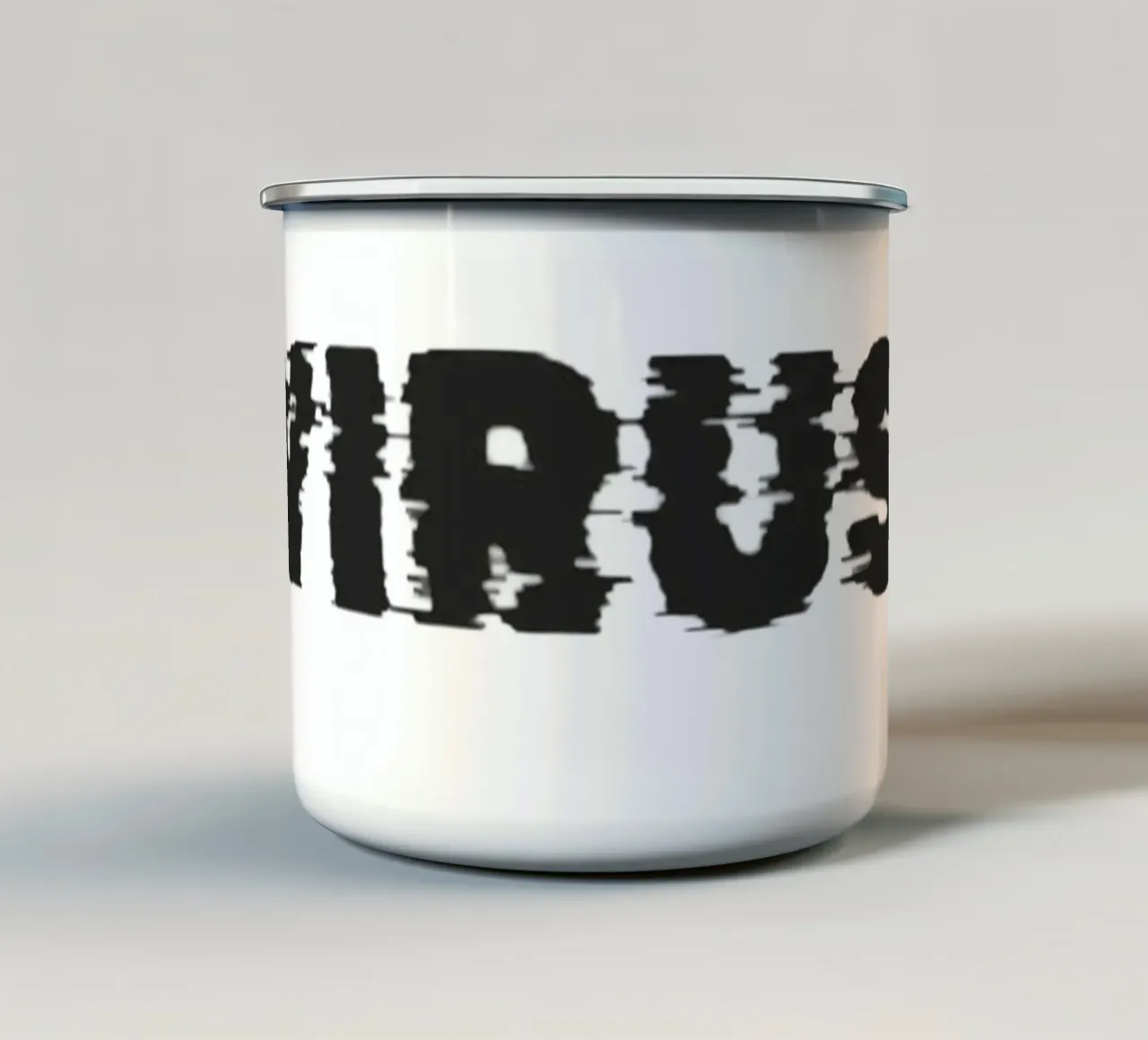 Virus tazza in smalto da Olivia Creator