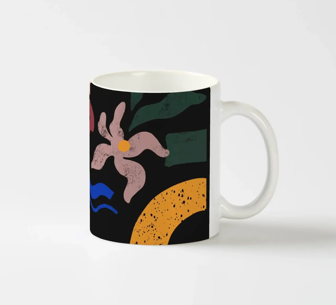 Abstract Floral tazza in ceramica da Arty Guava