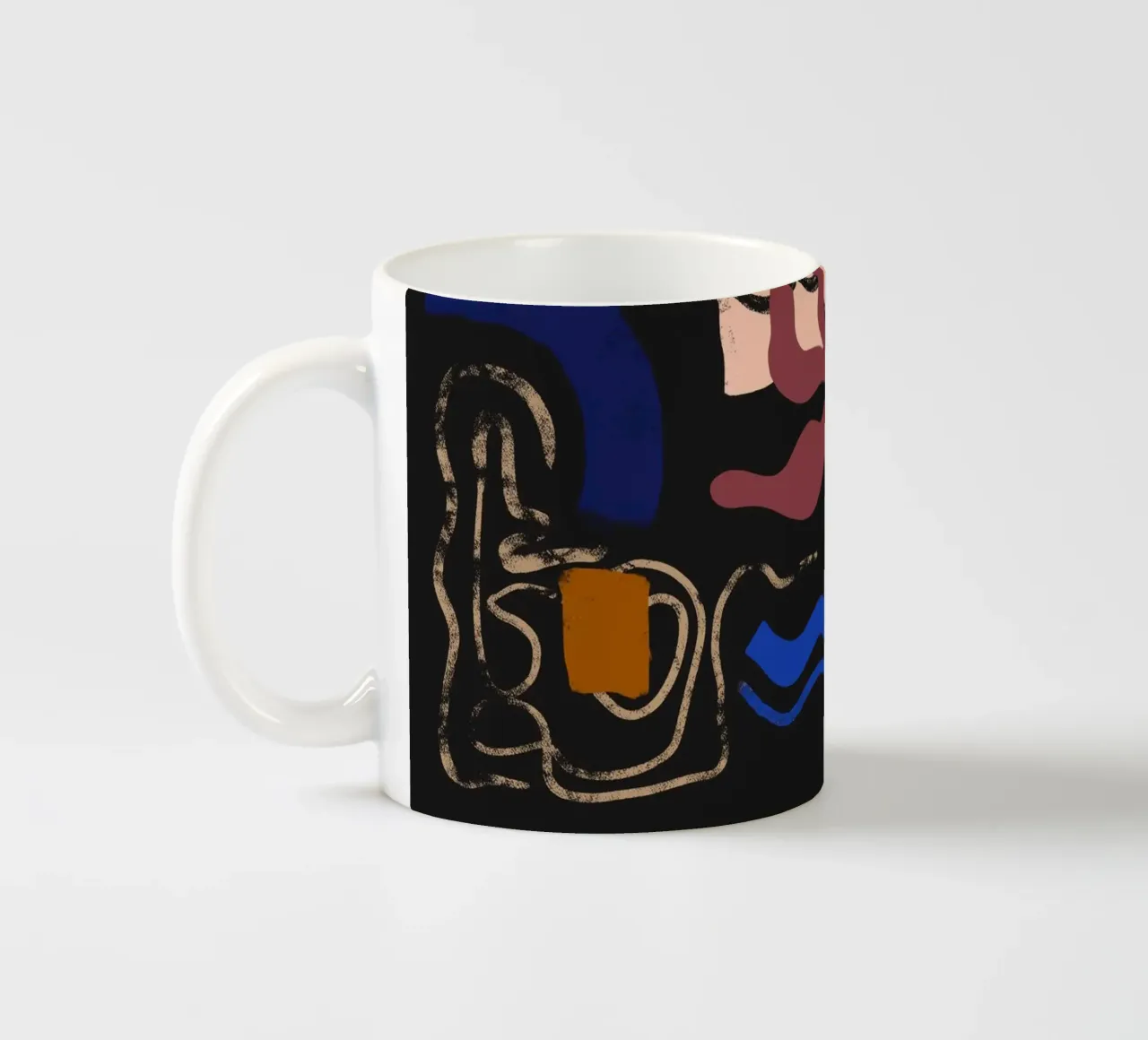 Abstract Floral tazza in ceramica da Arty Guava