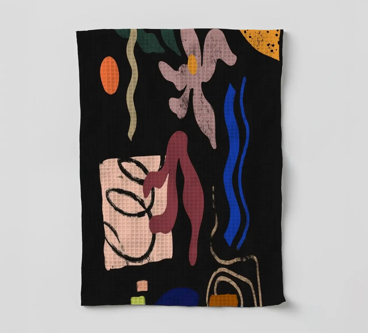 Abstract Floral Geschirrtuch von Arty Guava