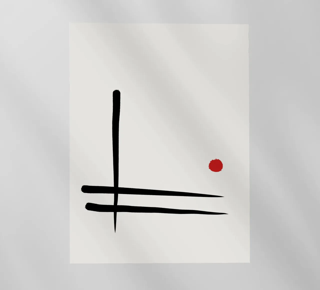 Japandi minimalist artwork I pellicola backlit da Imaginative