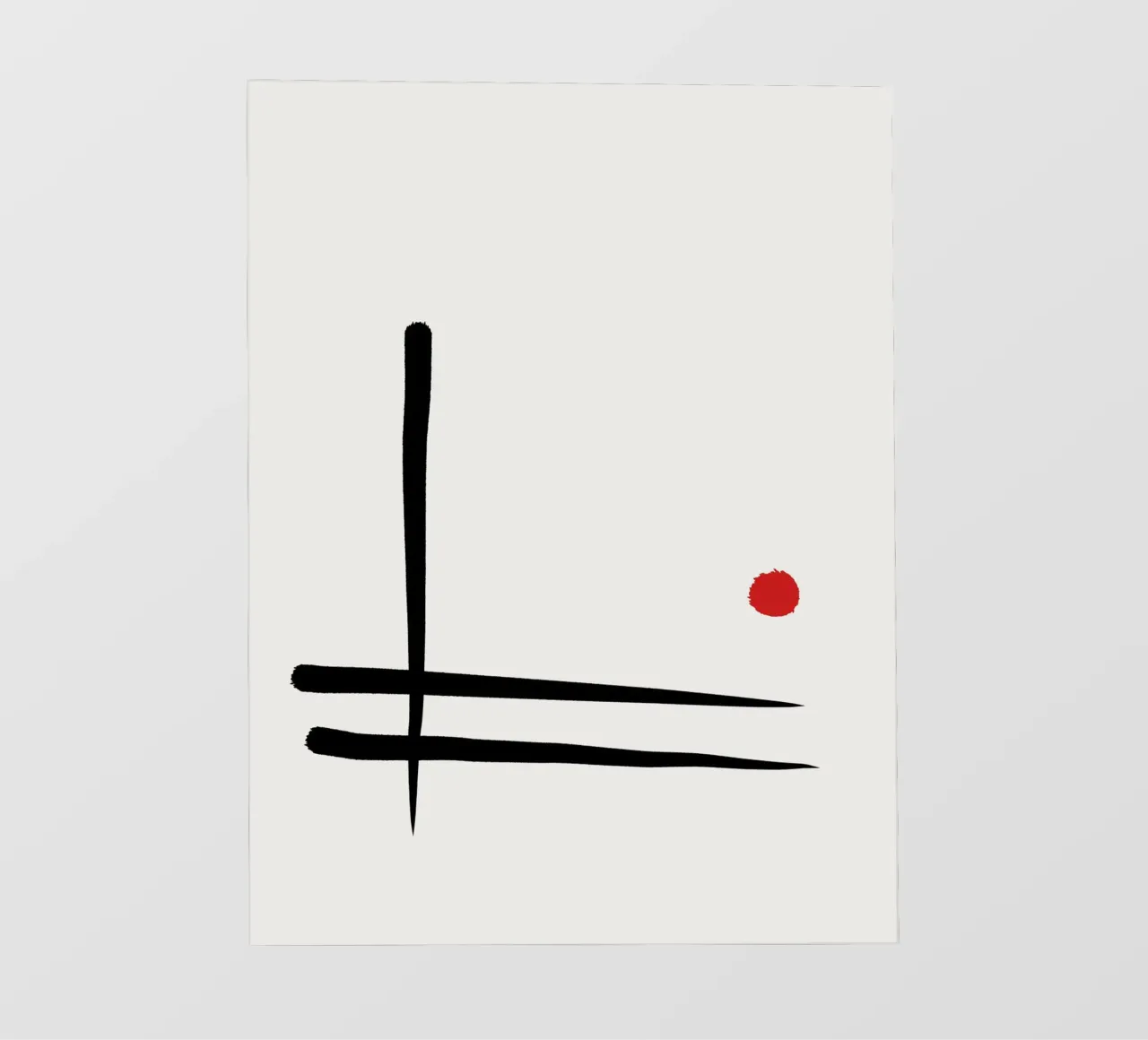 Japandi minimalist artwork I pellicola backlit da Imaginative
