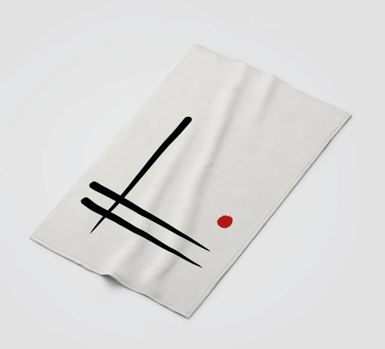 Japandi minimalist artwork I coperta in pile da Imaginative