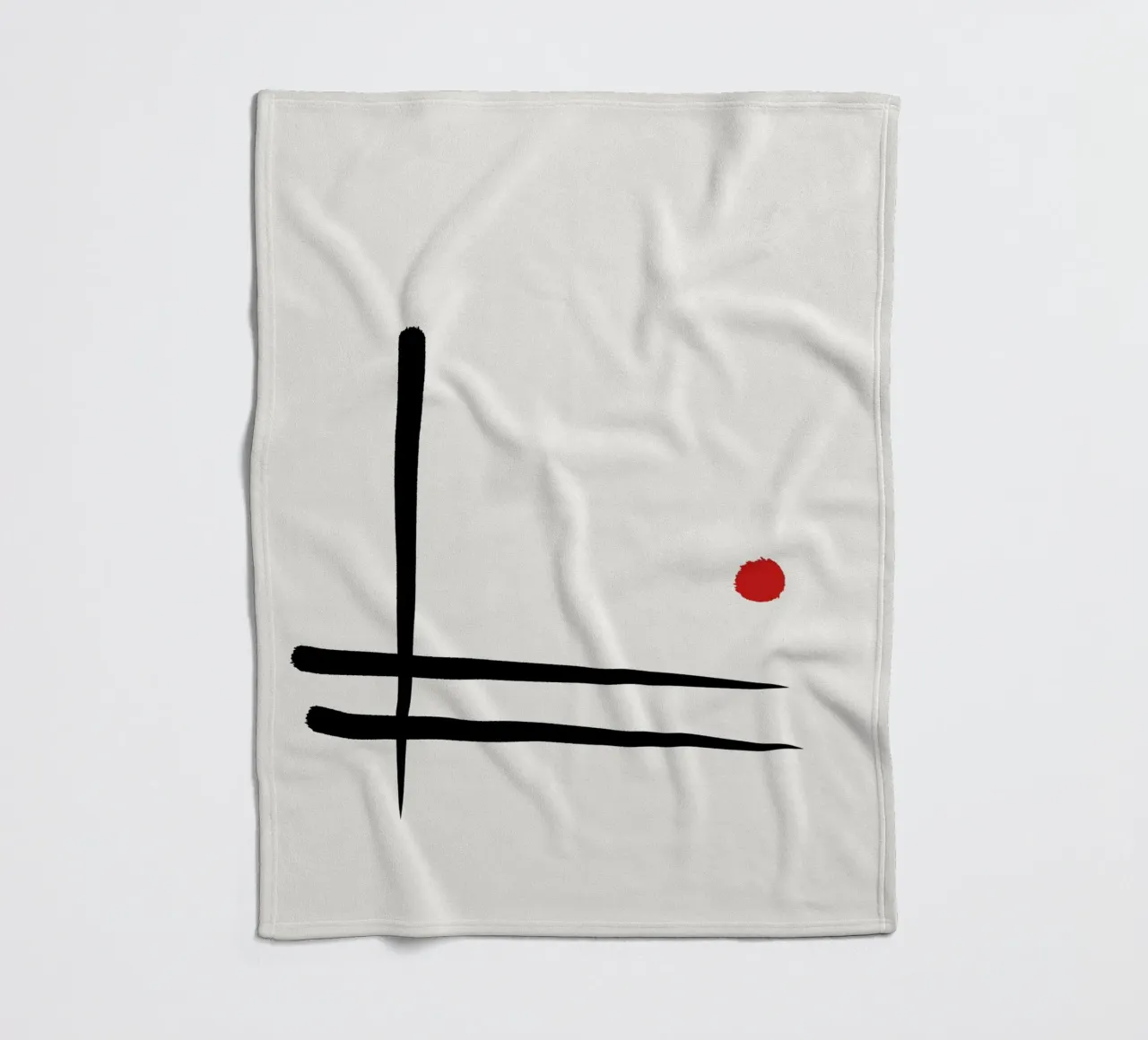 Japandi minimalist artwork I coperta in pile da Imaginative