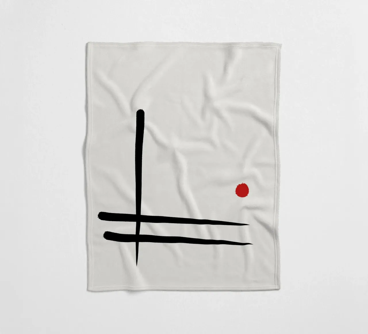 Japandi minimalist artwork I coperta in pile da Imaginative