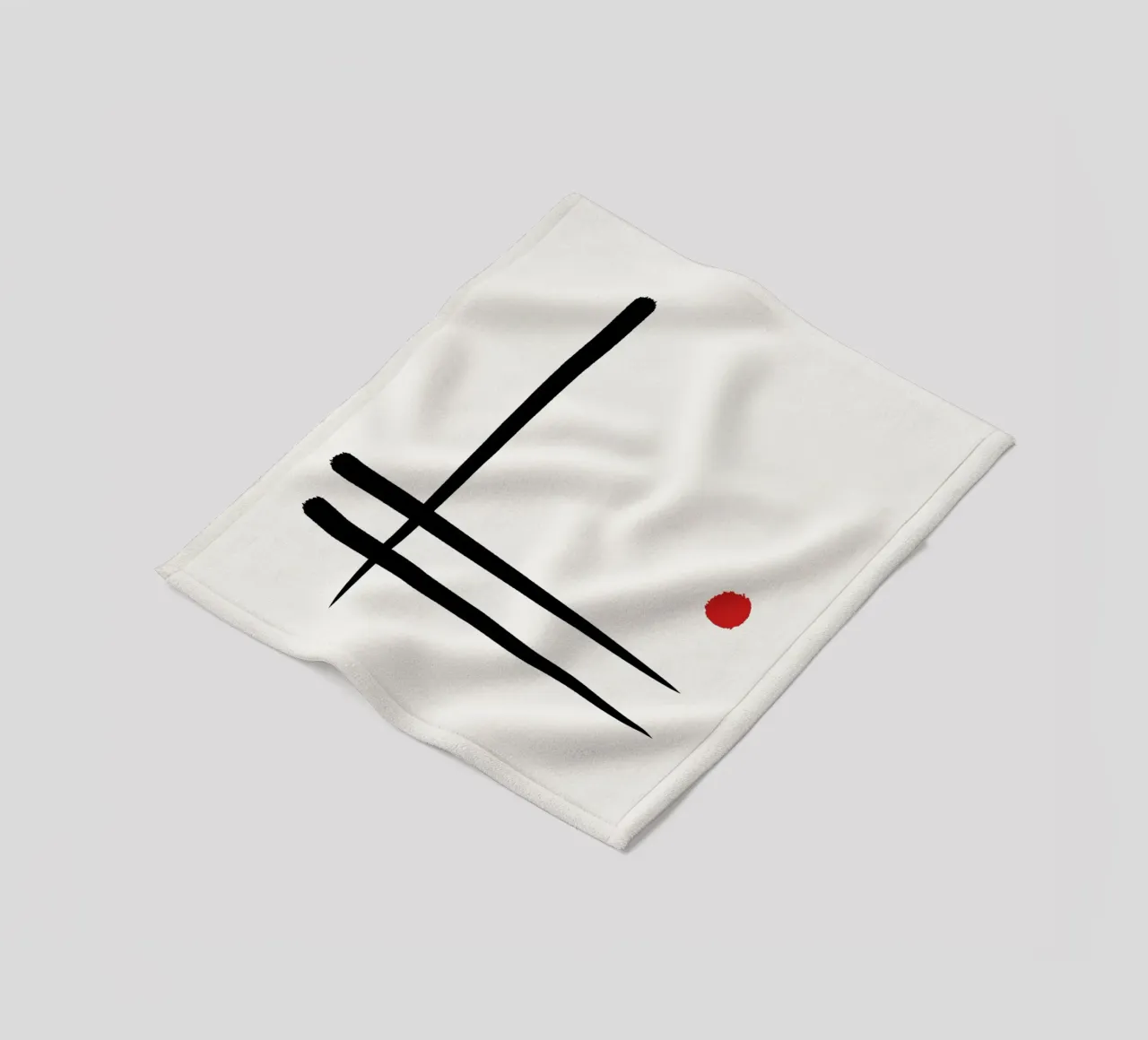 Japandi minimalist artwork I coperta in pile da Imaginative