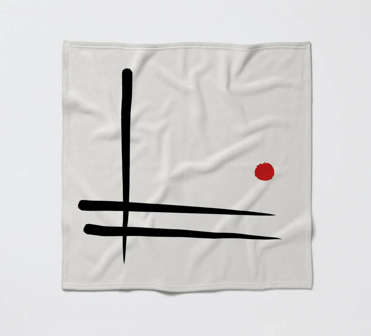 Japandi minimalist artwork I coperta in pile da Imaginative