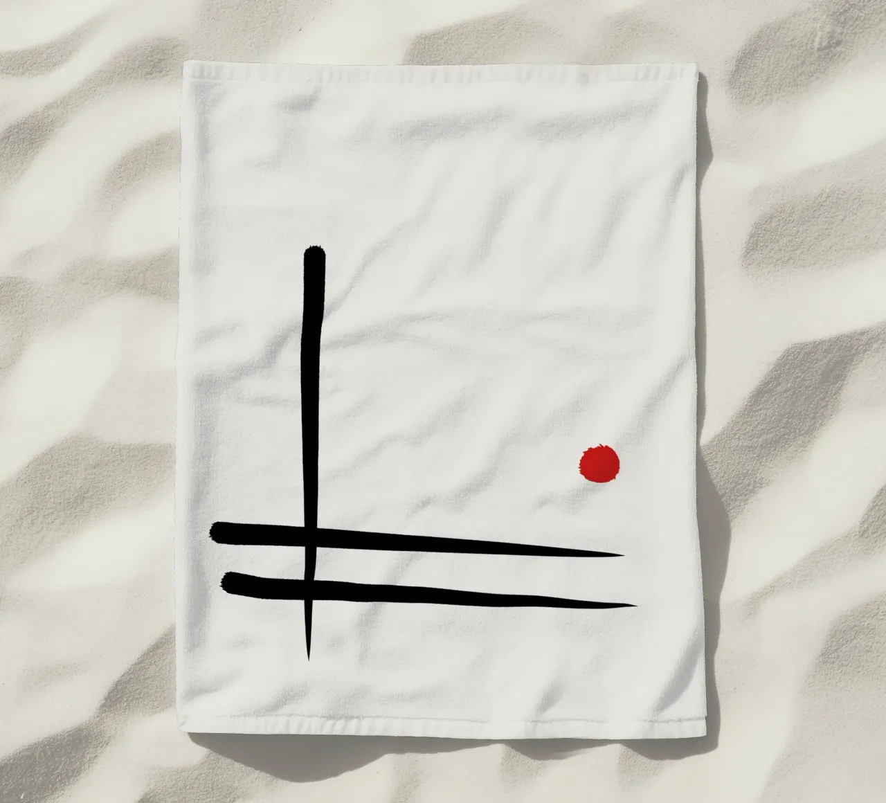 Japandi minimalist artwork I telo mare da Imaginative