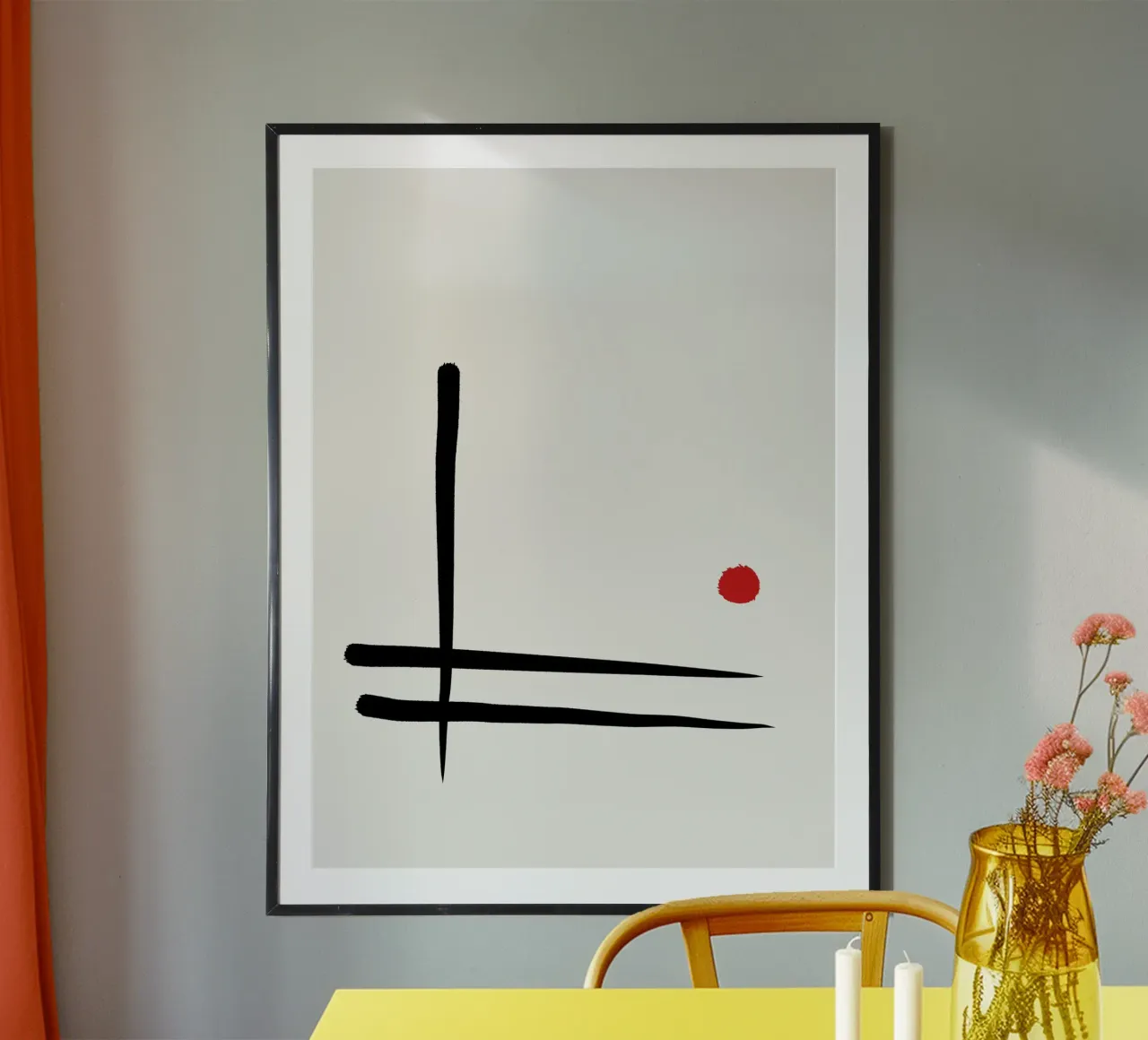 Japandi minimalist artwork I carta hahnemühle da Imaginative