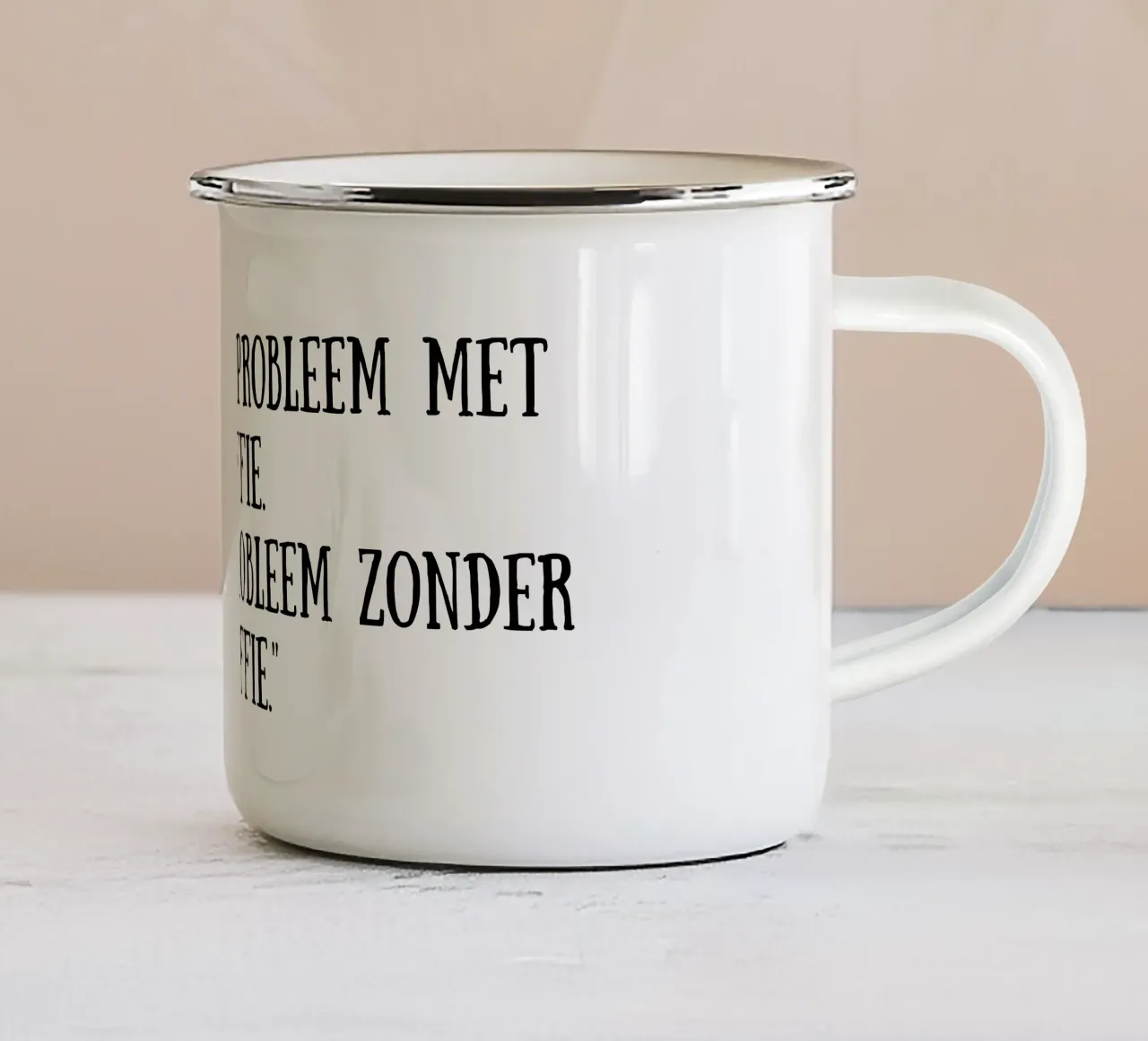 Kaffee Emaille Tasse von Quotes of the day
