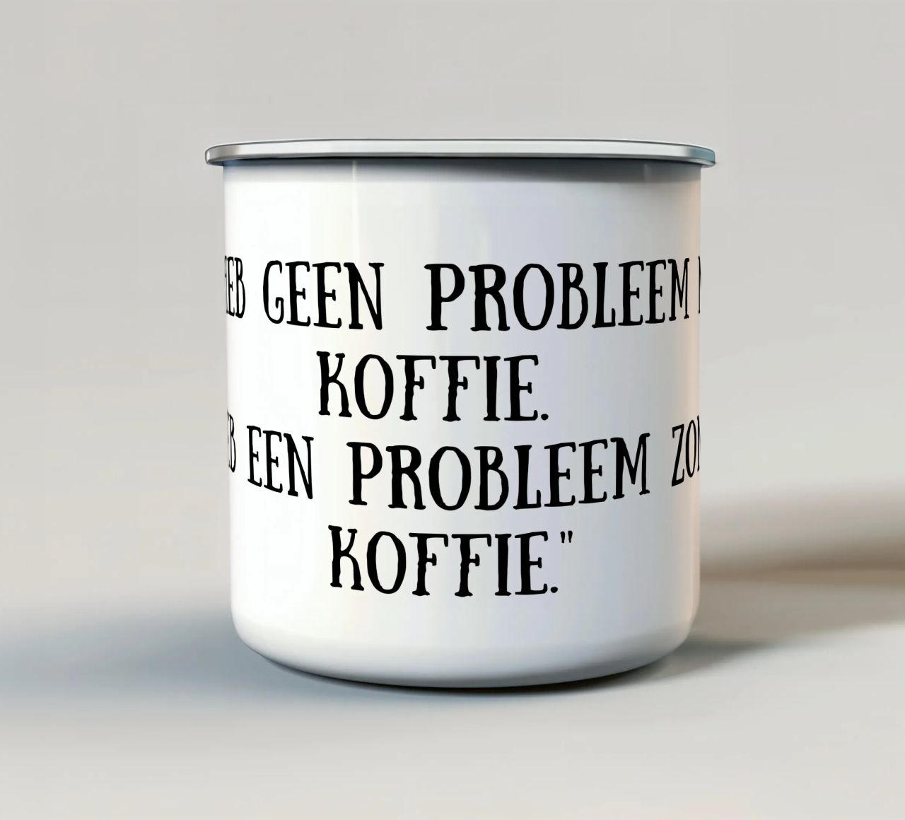 Caffè tazza in smalto da Quotes of the day