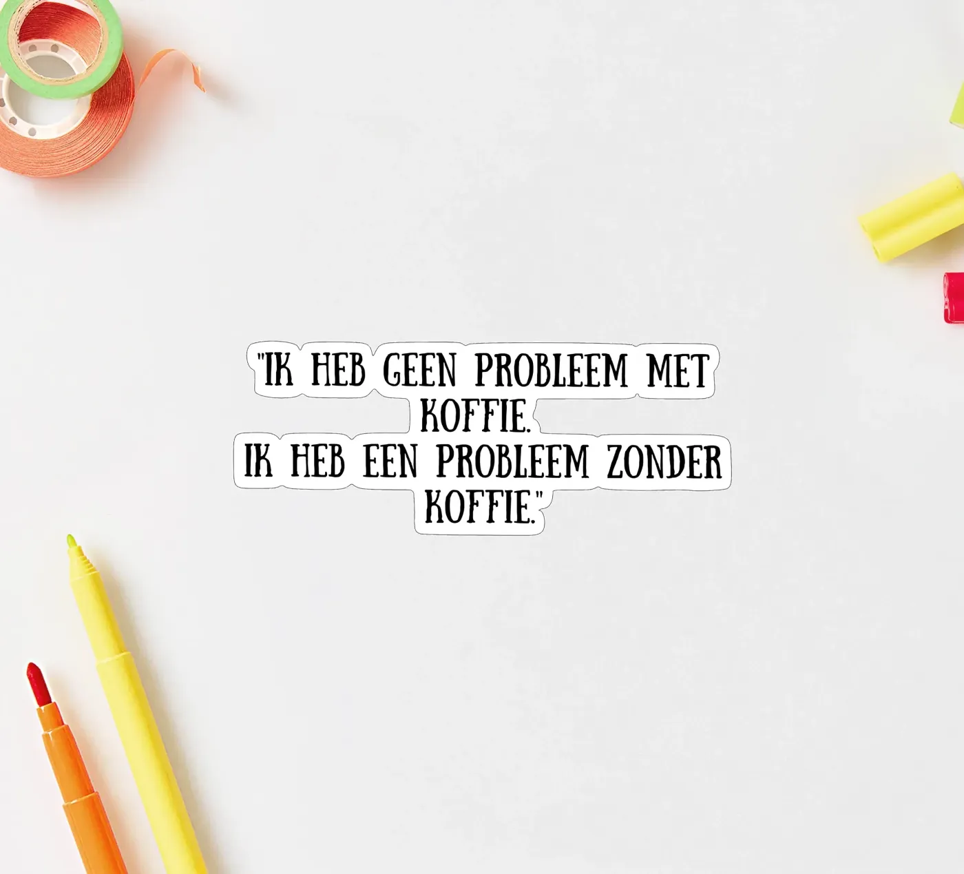 Kaffee Sticker von Quotes of the day