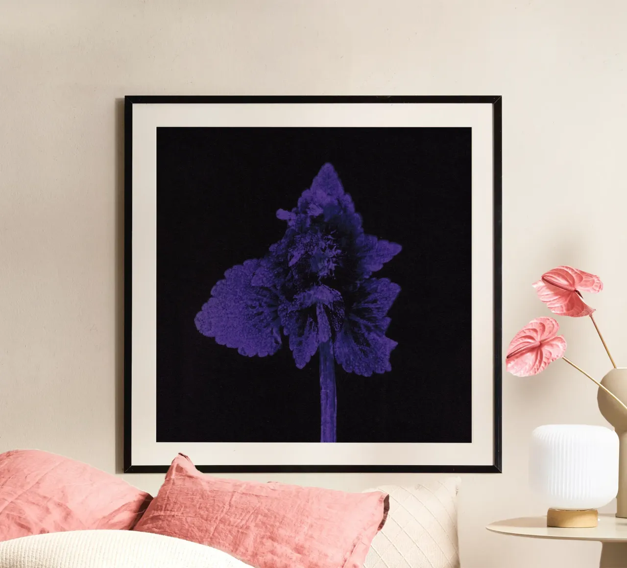 Botanical Impressions | Lamium purpureum v1 poster with plastic frame by Ivona Maris