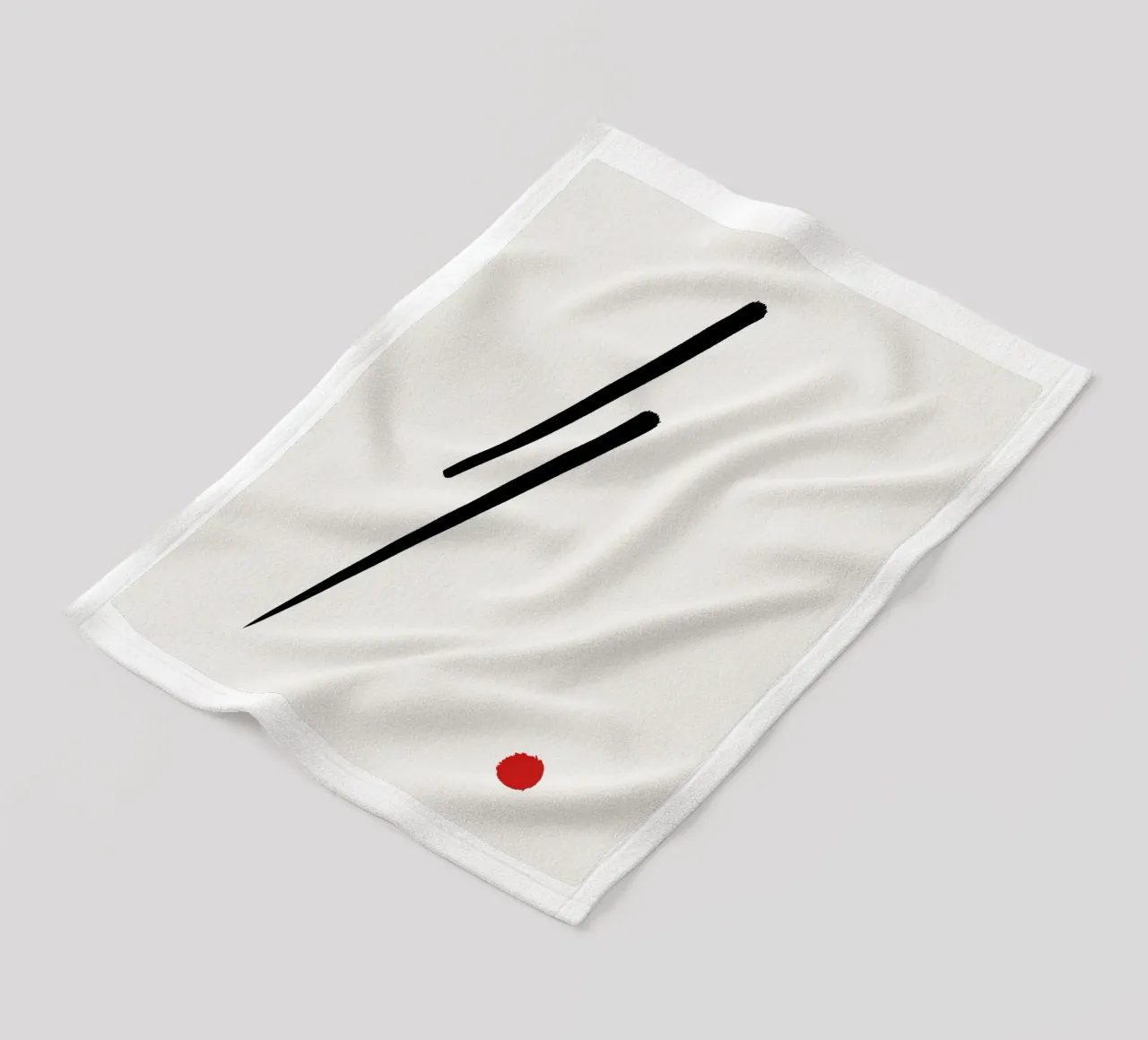 Japandi minimalist artwork II coperta in pile da Imaginative