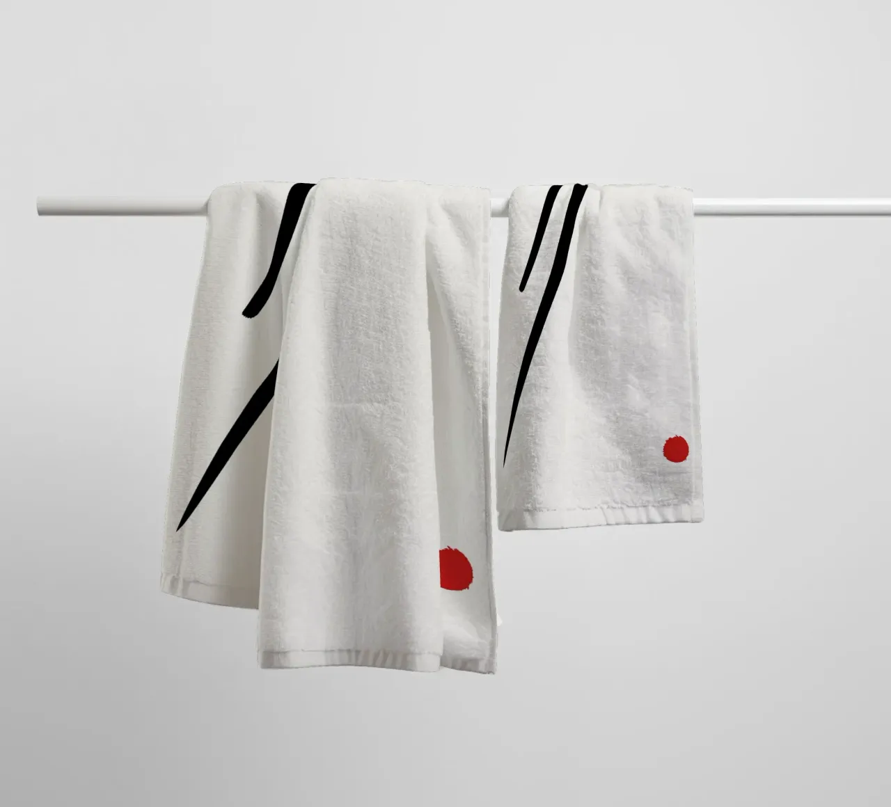 Japandi minimalist artwork II asciugamano da bagno da Imaginative