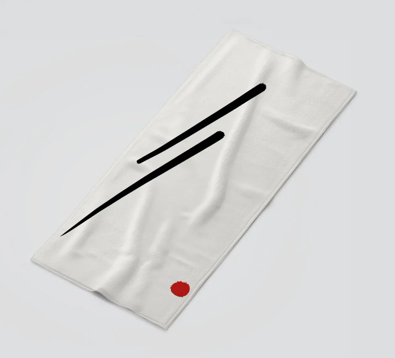 Japandi minimalist artwork II telo mare da Imaginative