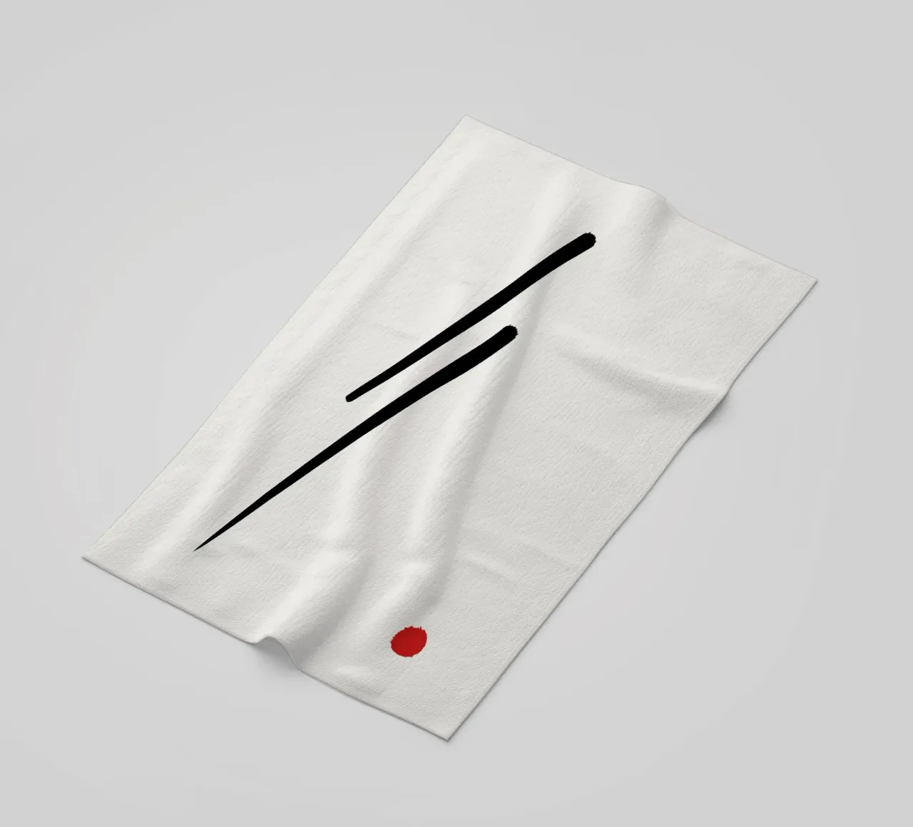 Japandi minimalist artwork II telo mare da Imaginative