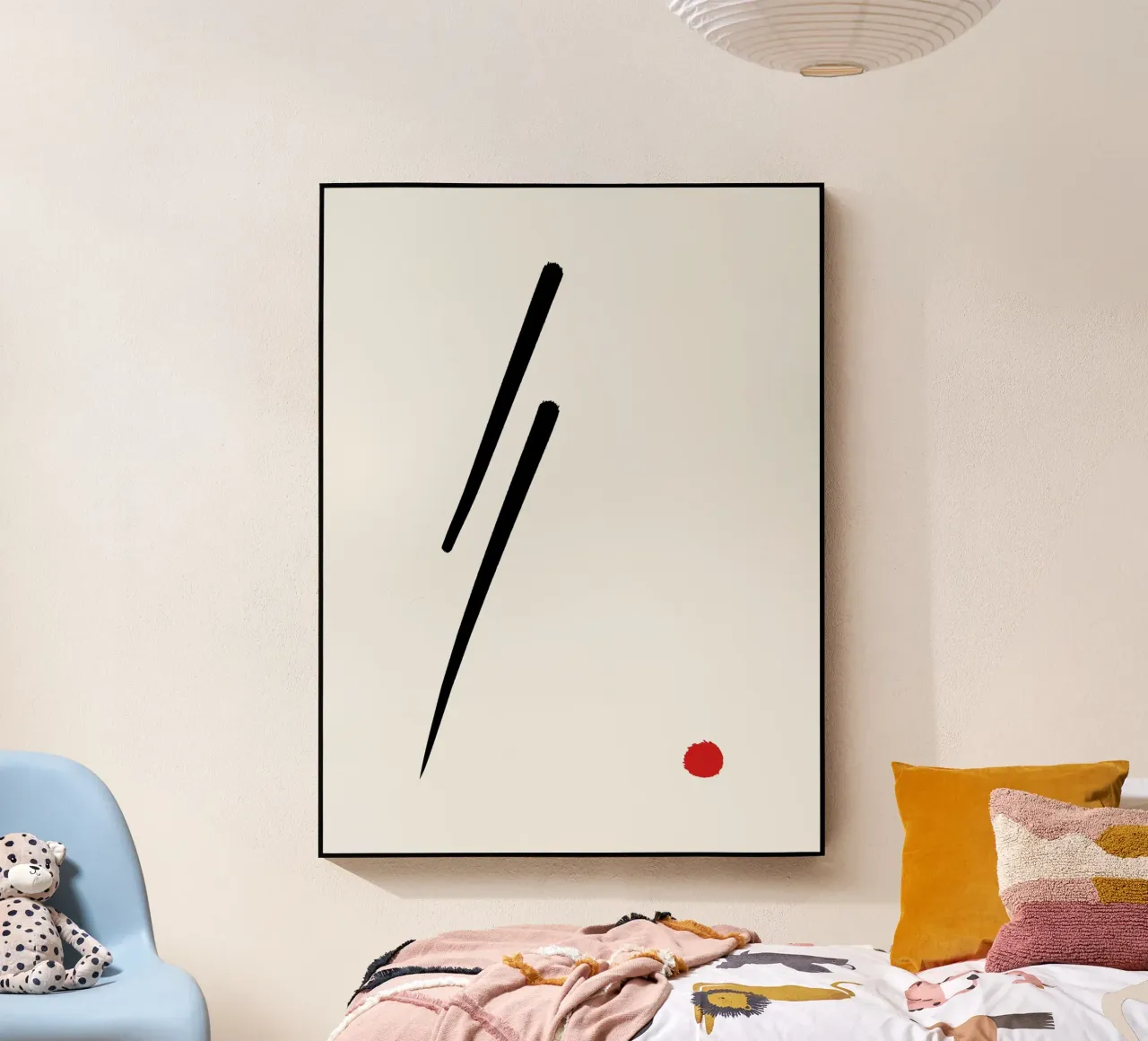 Japandi minimalist artwork II plexiglass da Imaginative