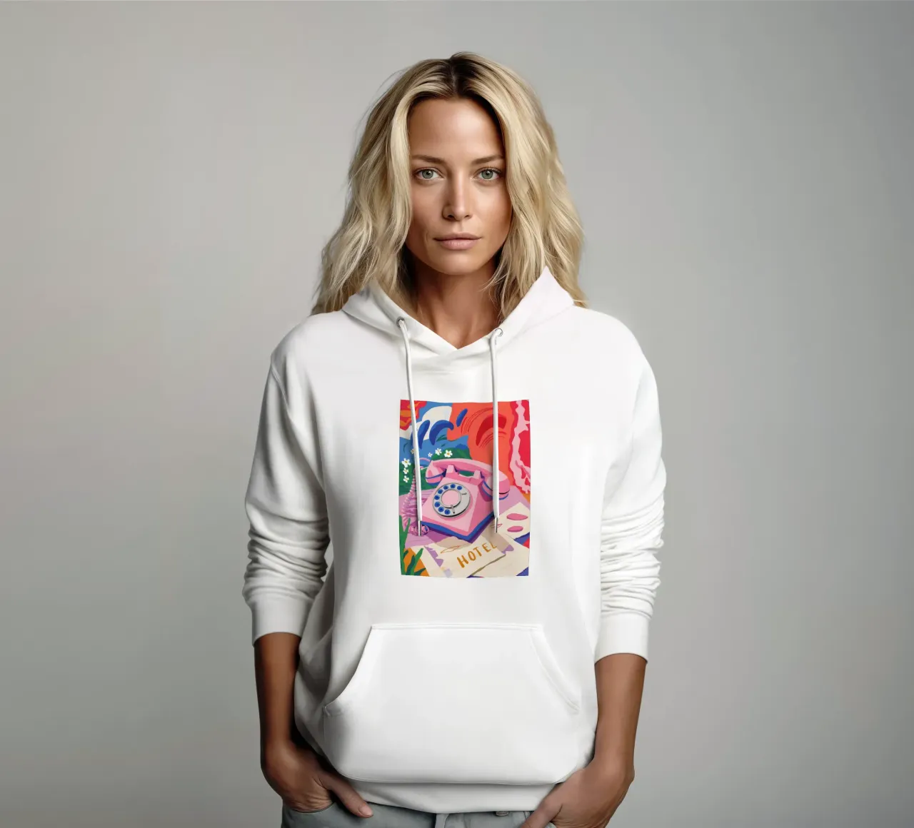 Nostalgia della nota rosa felpa con cappuccio da Aurora Muse