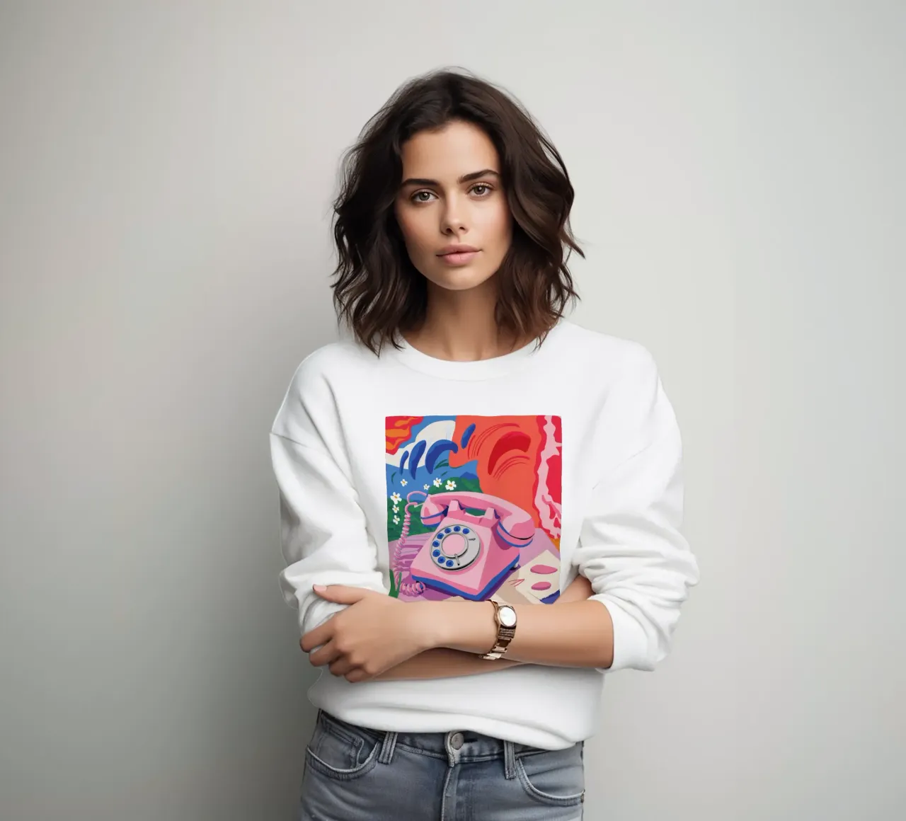 Nostalgia della nota rosa felpa da Aurora Muse