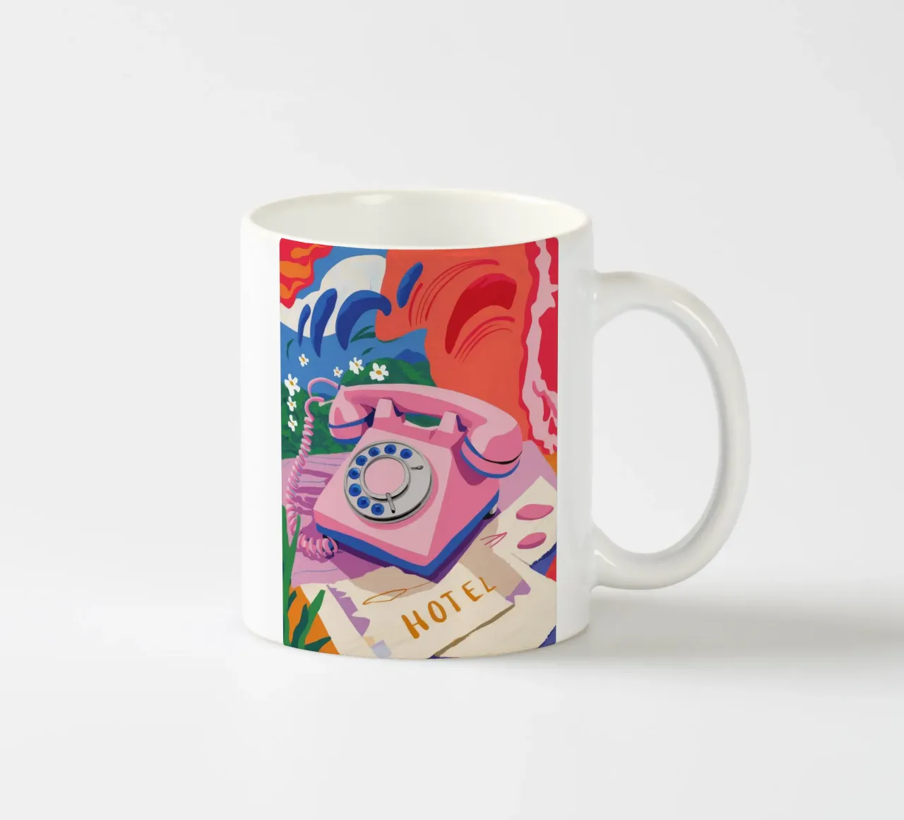 Nostalgia della nota rosa tazza in ceramica da Aurora Muse