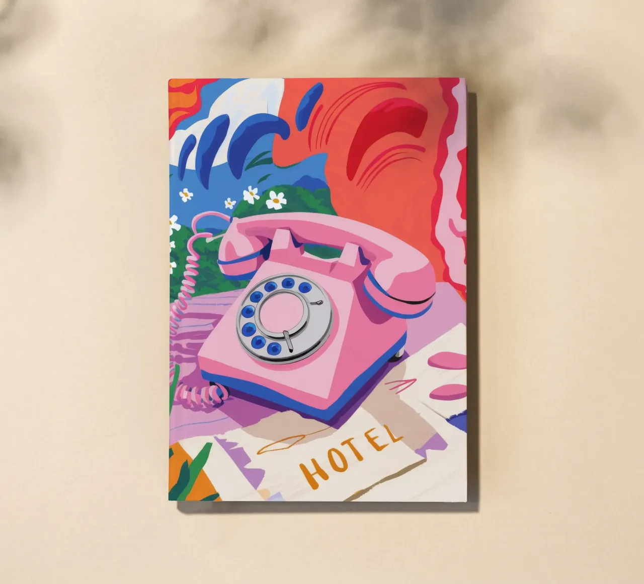 Pink Note Nostalgia notebook by Aurora Muse