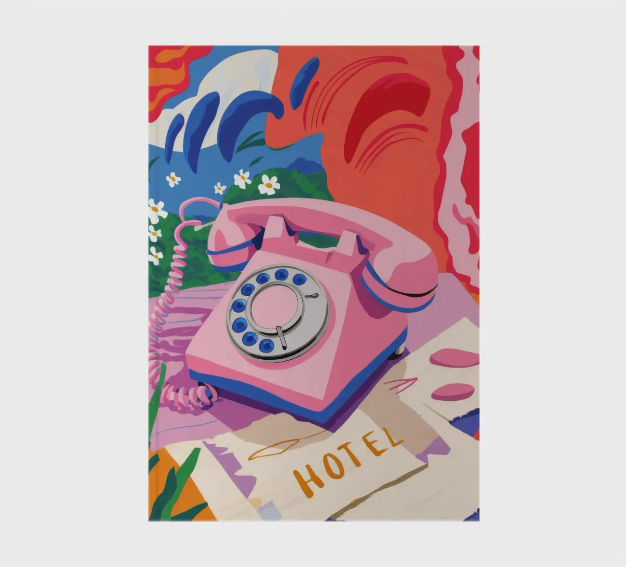 Pink Note Nostalgia notebook by Aurora Muse